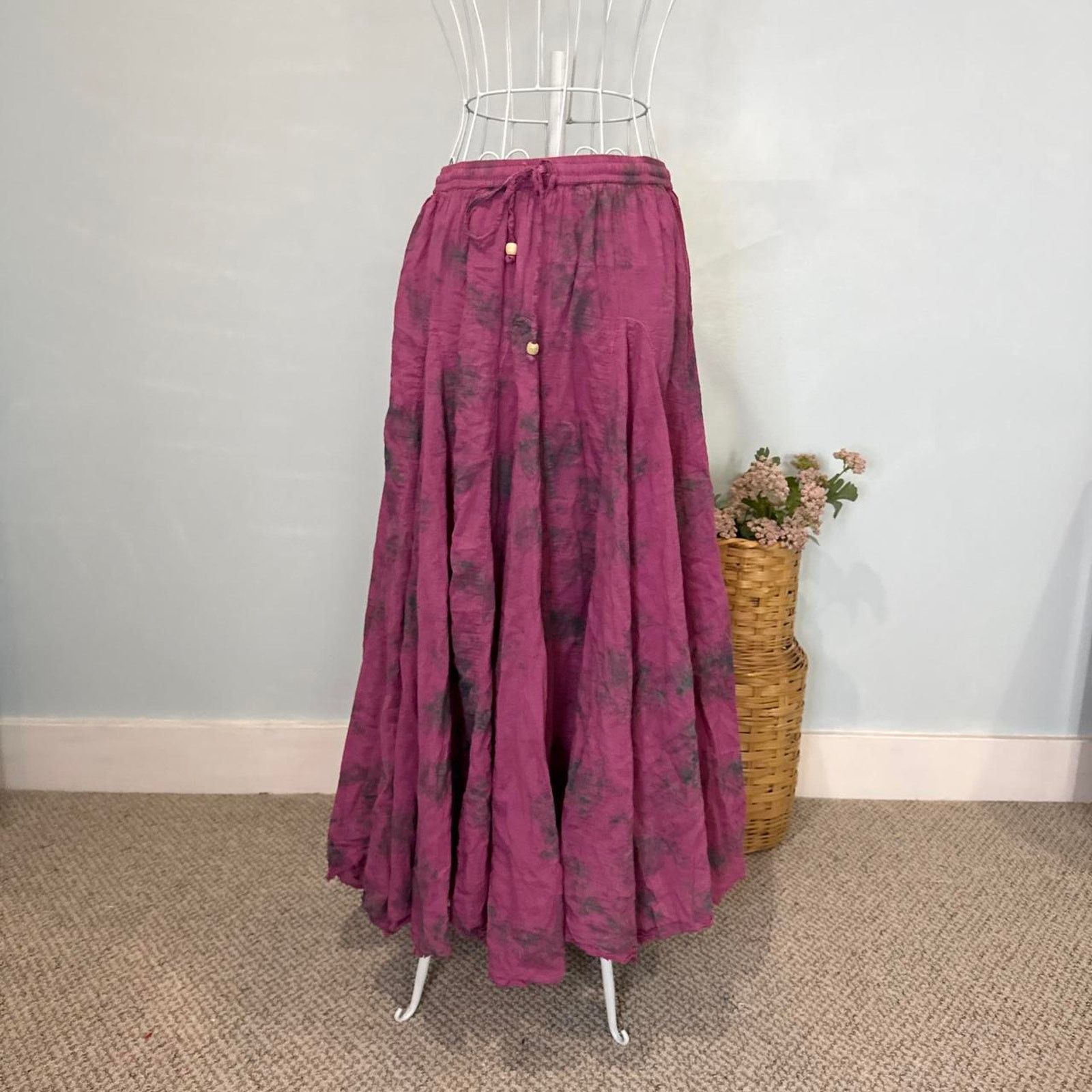 Blue Sky Inn Stunning vintage y2k fairy pink prairie peasant skirt Size 26" / US 2 / IT 38 - 6 Thumbnail