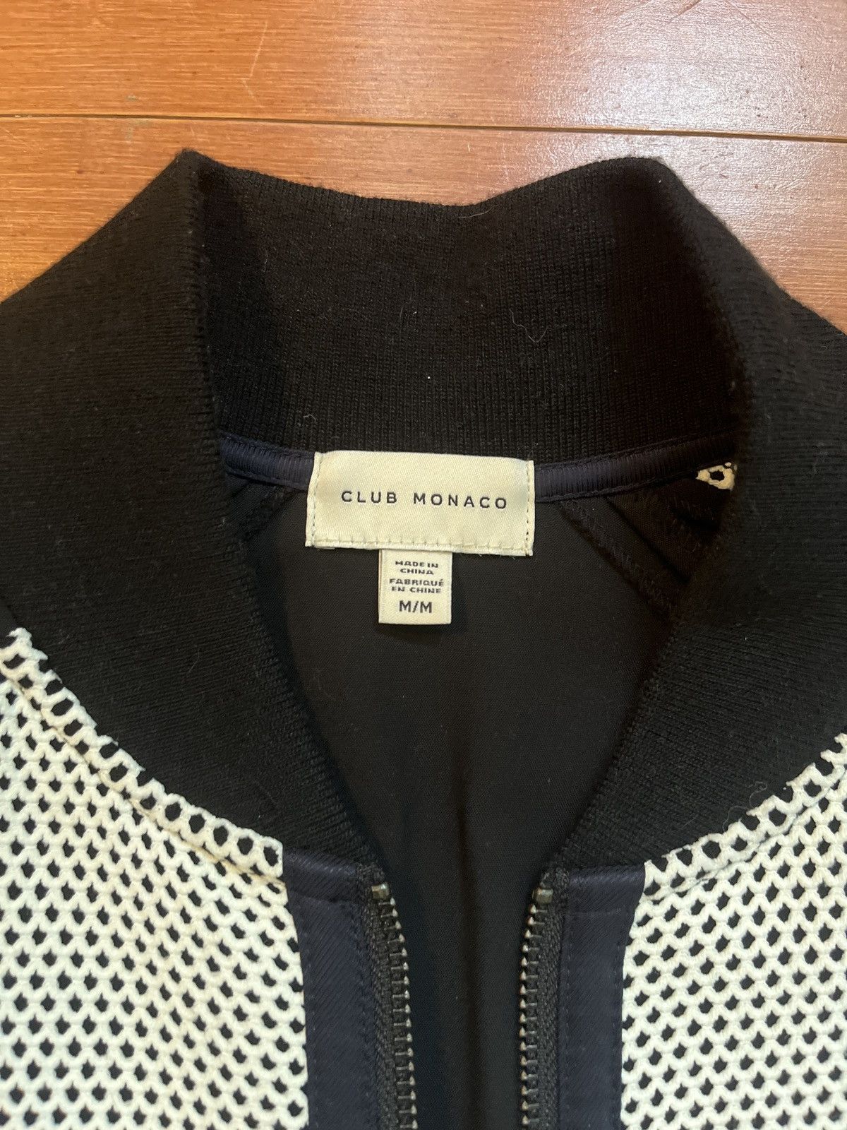 Club Monaco CLUB MONACO - SAMPLE BLACK/WHITE RACER BOMBER Size US M / EU 48-50 / 2 - 4 Thumbnail