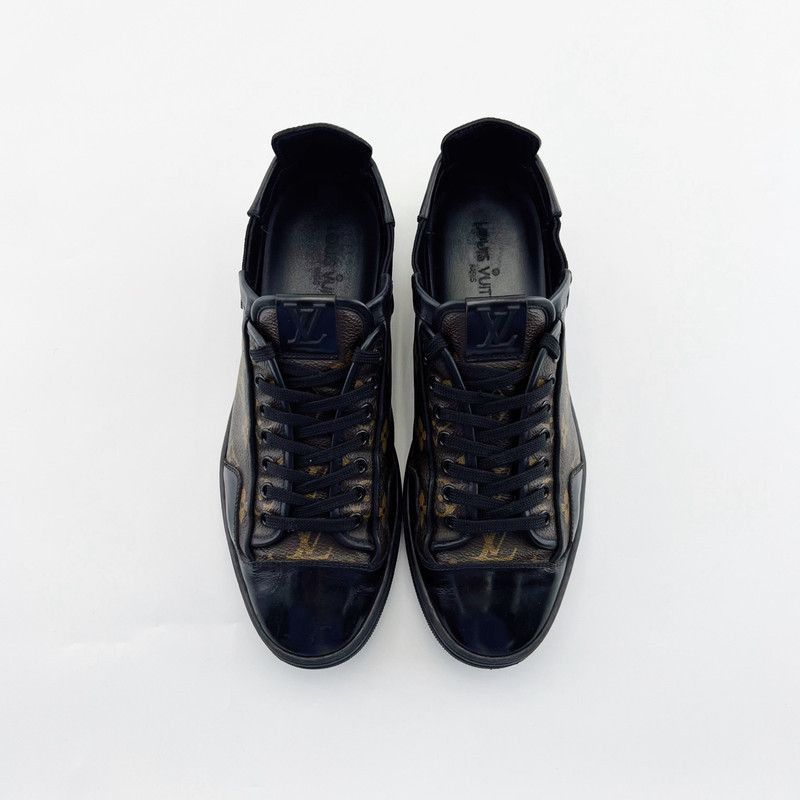 Louis Vuitton Louis Vuitton Casual Fashion Sneakers in Black Brown - Size US 8 / EU 41 - 2 Thumbnail