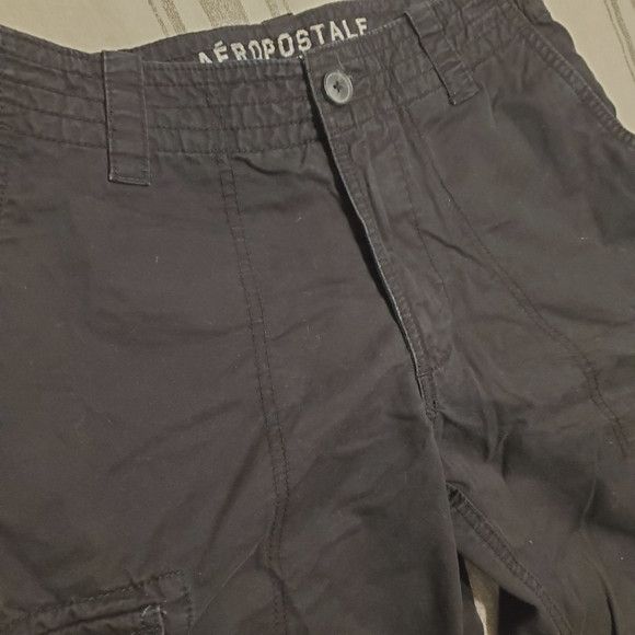 Aeropostale Aéropostale Black Distressed Casual Cargo Shorts SZ:28 Size US 28 / EU 44 - 4 Thumbnail