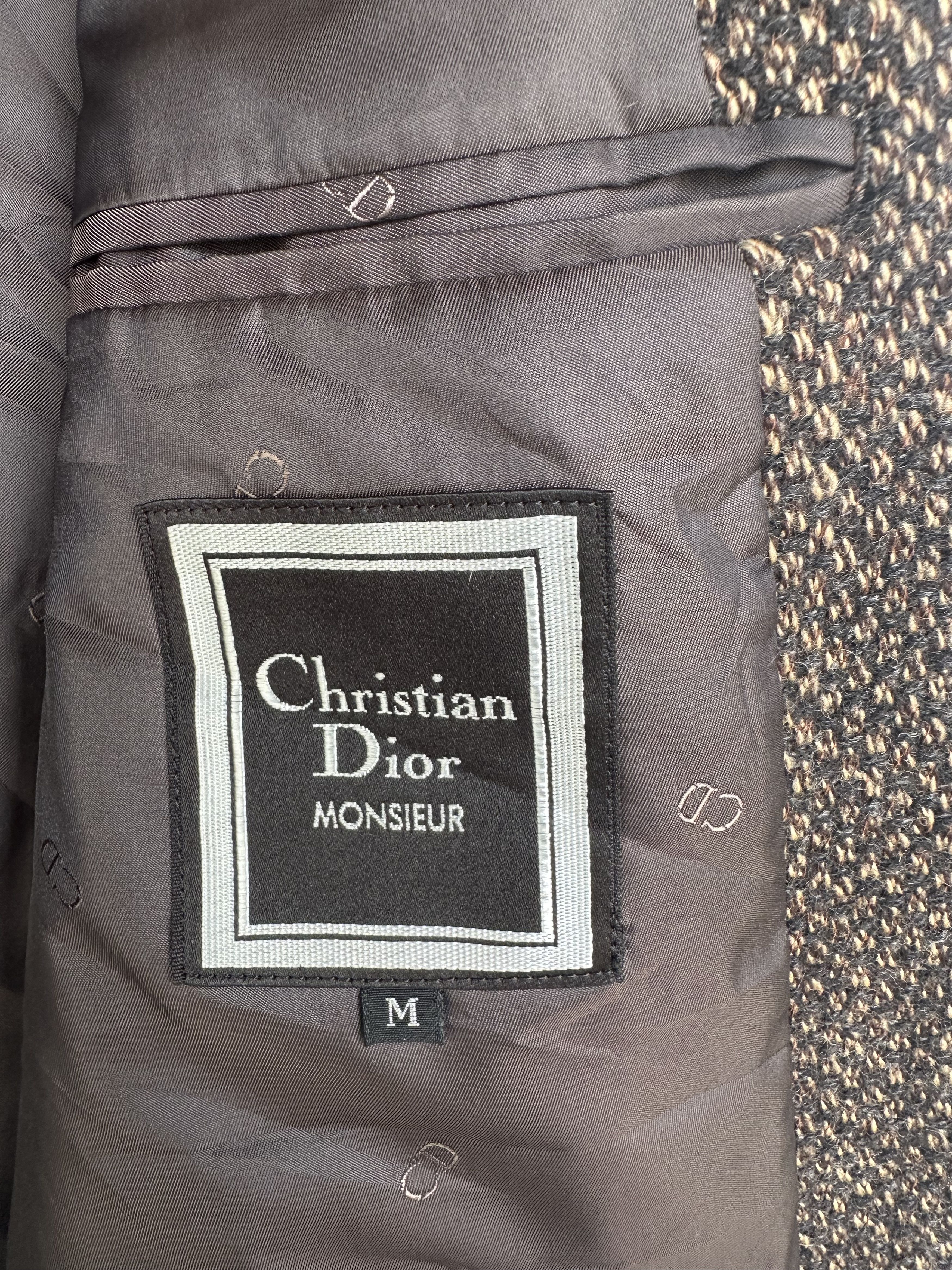 Christian Dior Monsieur Vintage 80s Christian Dior Monsieur Tweed Suit Coat Size 40S - 7 Thumbnail