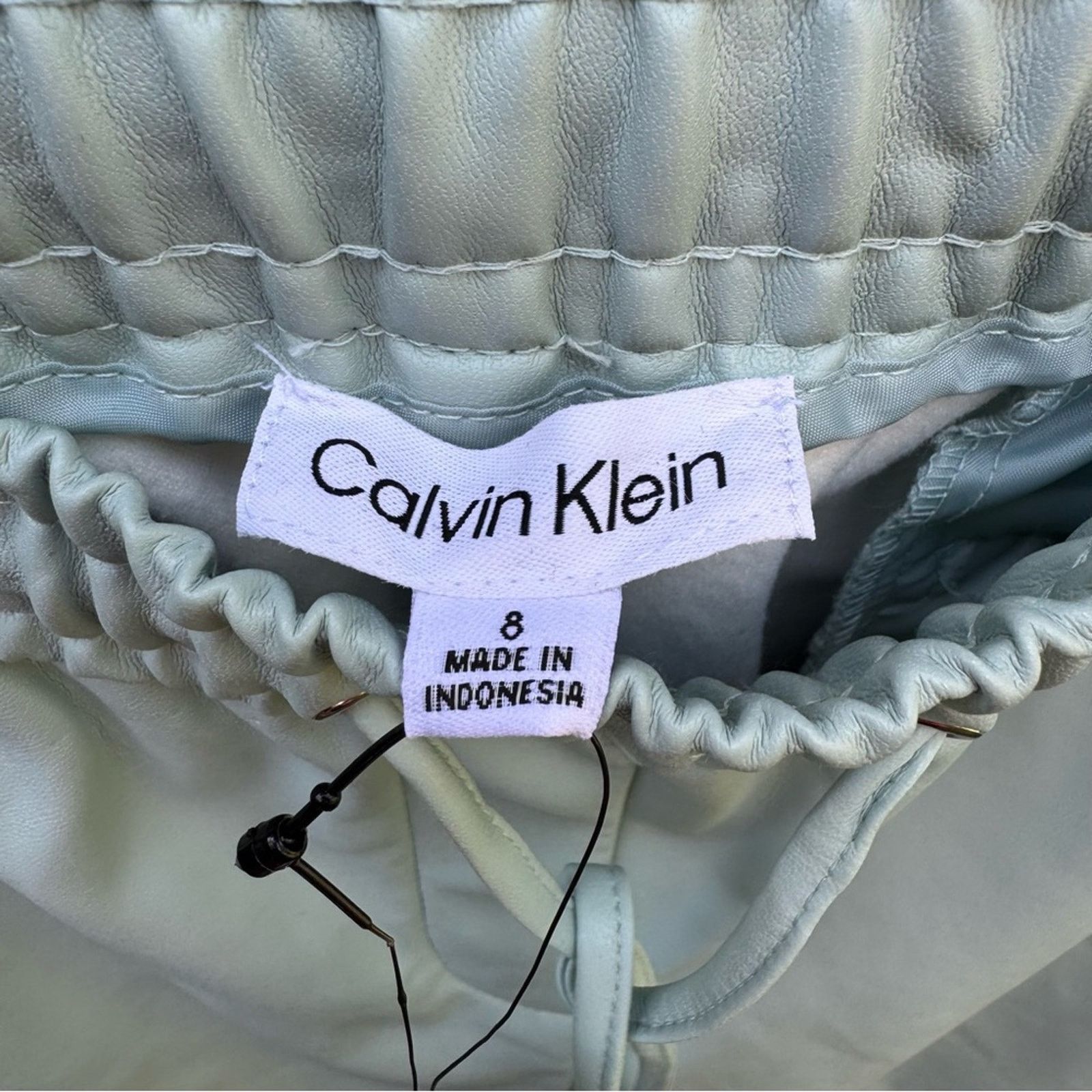 Calvin Klein NWT New Calvin Klein Womens Size 8 Pleather Jogger Pants Size 30" / US 8 / IT 44 - 5 Thumbnail