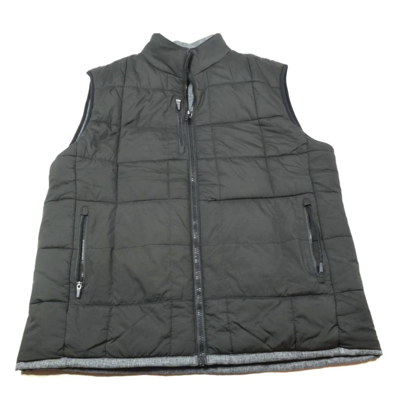 Vintage Mack Weldon Reversible Puffer Vest Mens Large Gray Full-Zip Sleeveless Classic Size US L / EU 52-54 / 3 - 3 Thumbnail