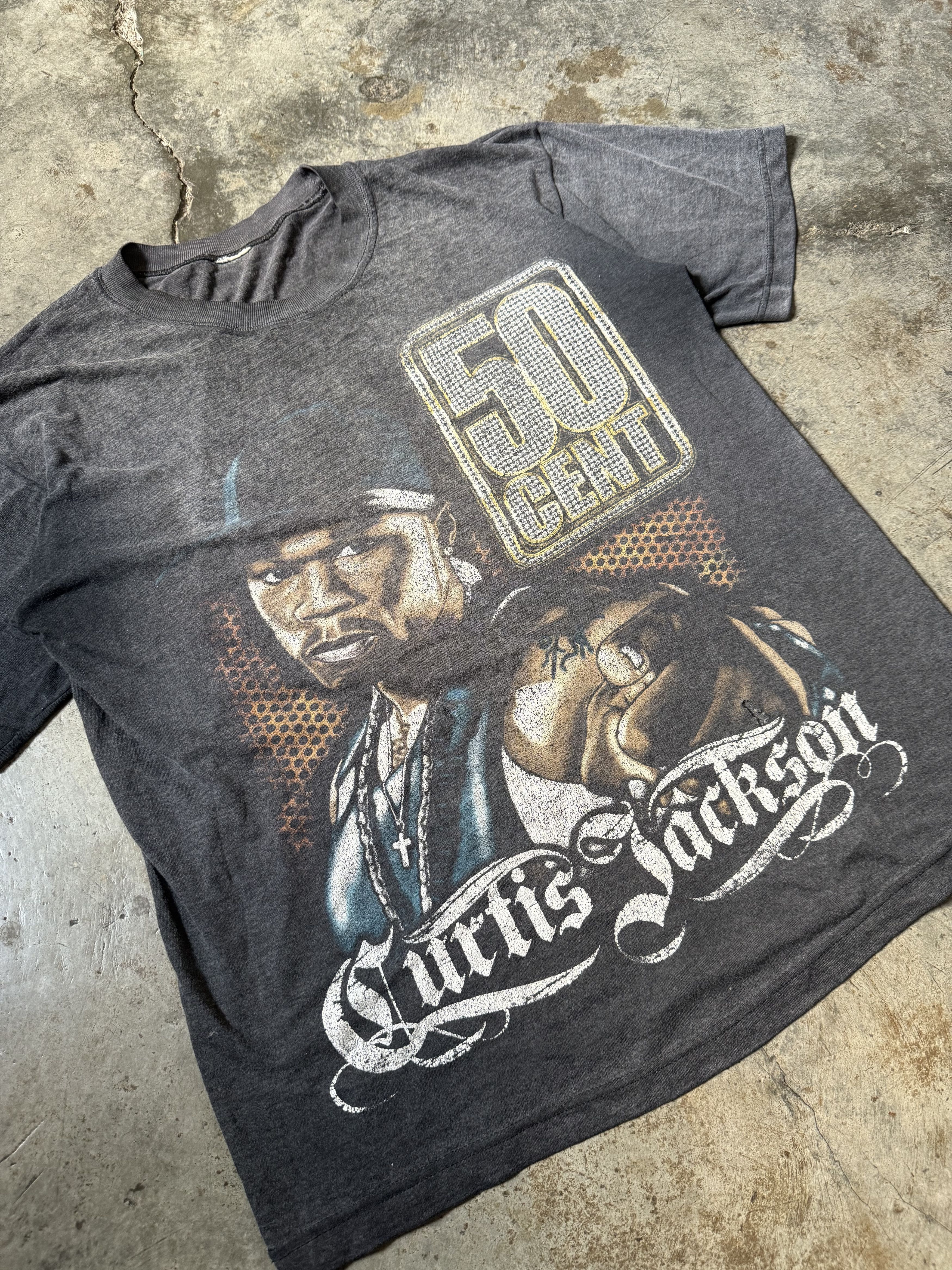 Rap Tees × Vintage 00s 50 Cent Bootleg Rap Tee Size US M / EU 48-50 / 2 - 3 Thumbnail