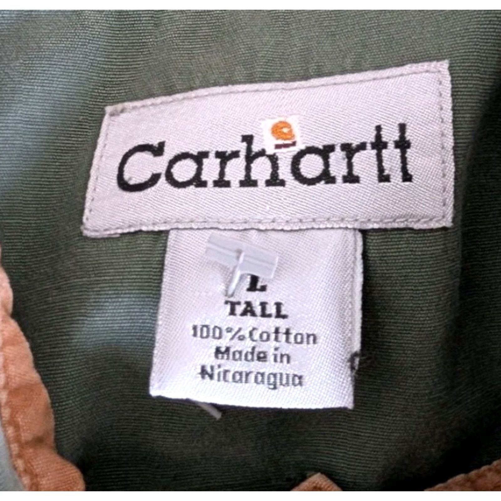 Carhartt VINTAGE Carhartt Shirt Men’s XLT Green Heavyweight Short Sleeve Cotton Workwear S133MOS Size US XL / EU 56 / 4 - 5 Thumbnail