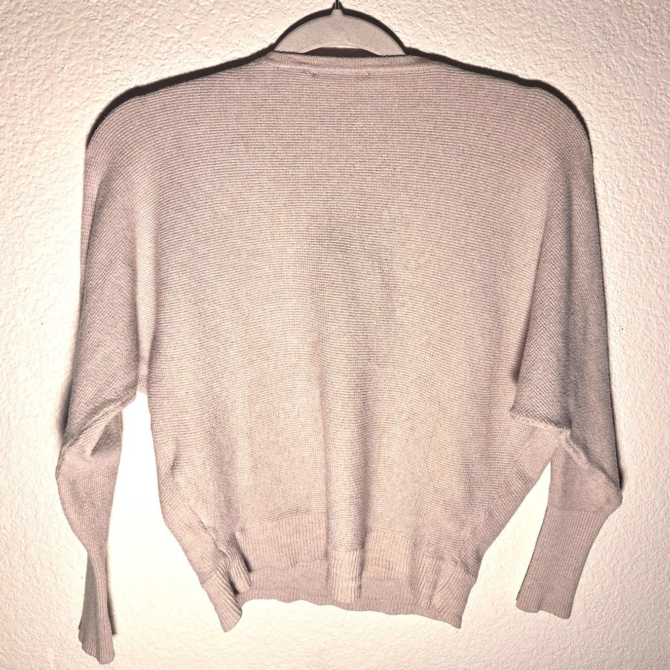 Elie Tahari Chic Tahari Large Cream Crew Neck Sweater - Cozy & Stylish! Size L / US 10 / IT 46 - 4 Thumbnail
