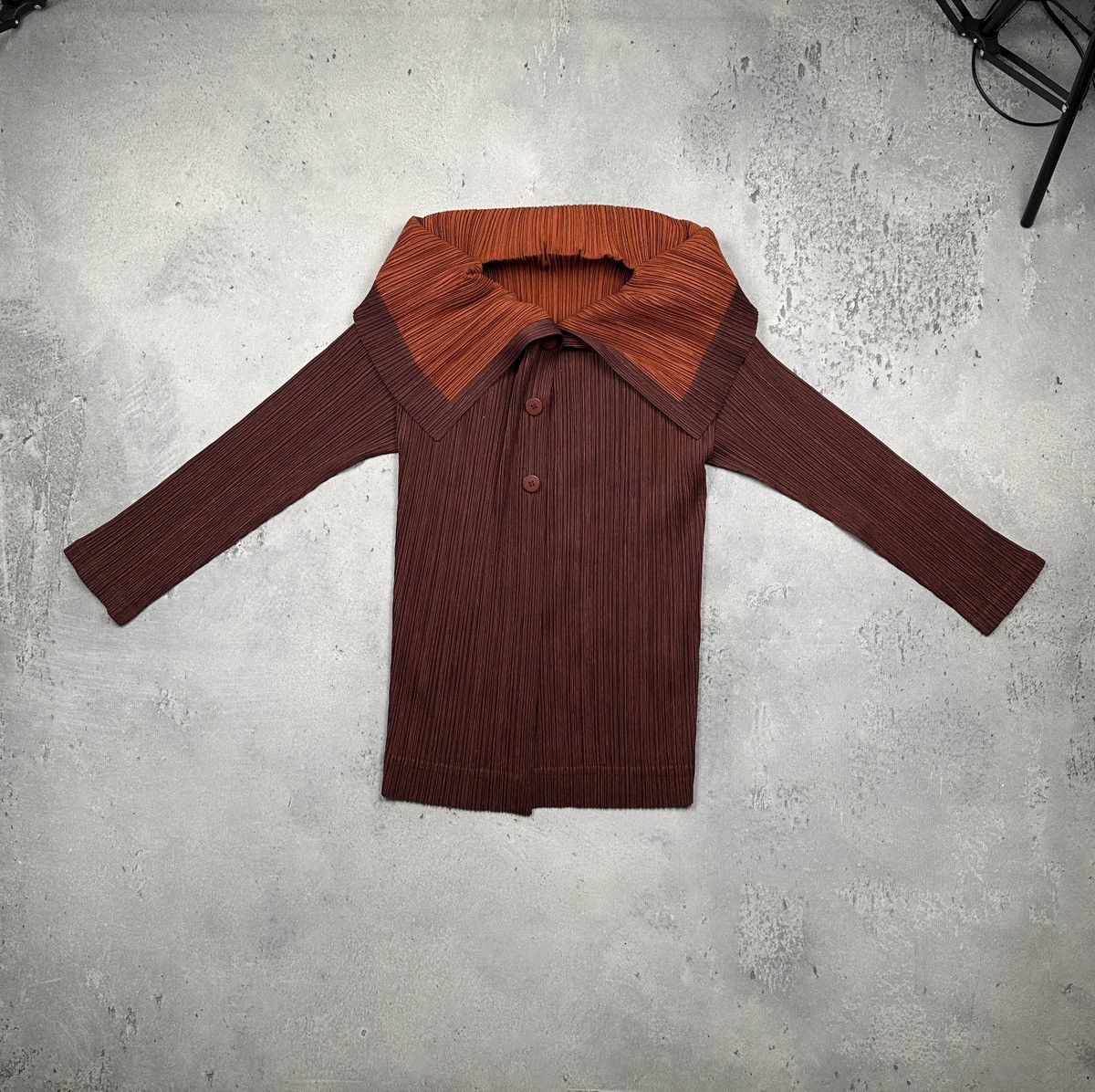 Pleats Please Issey Miyake Rare Pleats Please Issey Miyake Cardigan Dual-Button Pleated Size ONE SIZE - 4 Thumbnail