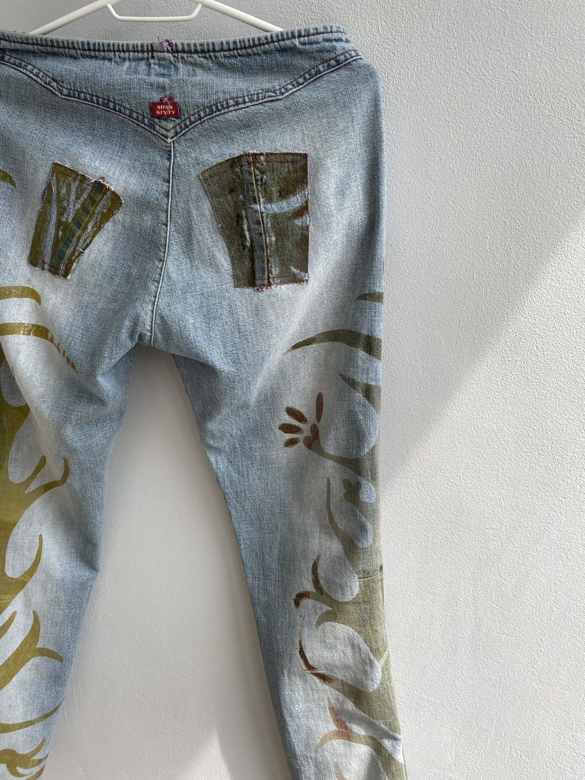 Miss Sixty Vintage Miss Sixty Rare Y2K Floral Print Skinny Denim Jeans Size 28" / US 6 / IT 42 - 17 Thumbnail