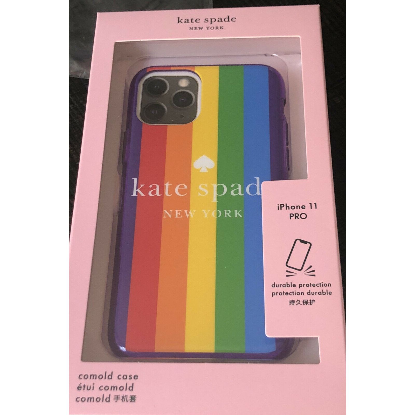 Kate Spade Kate Spade Iphone 11 Pro Rainbow Multicolor Colors case Size ONE SIZE - 1 Thumbnail