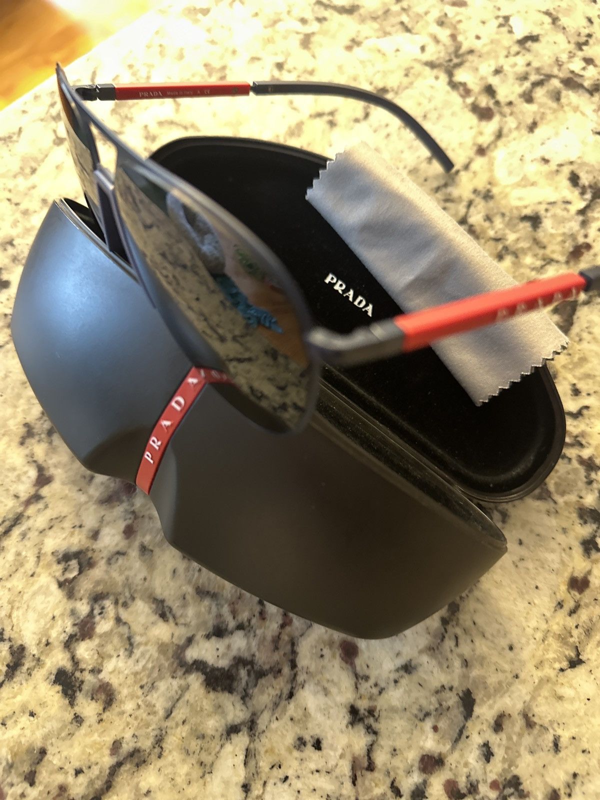 Prada Prada Linea Rossa Sunglasses Size ONE SIZE - 2 Thumbnail