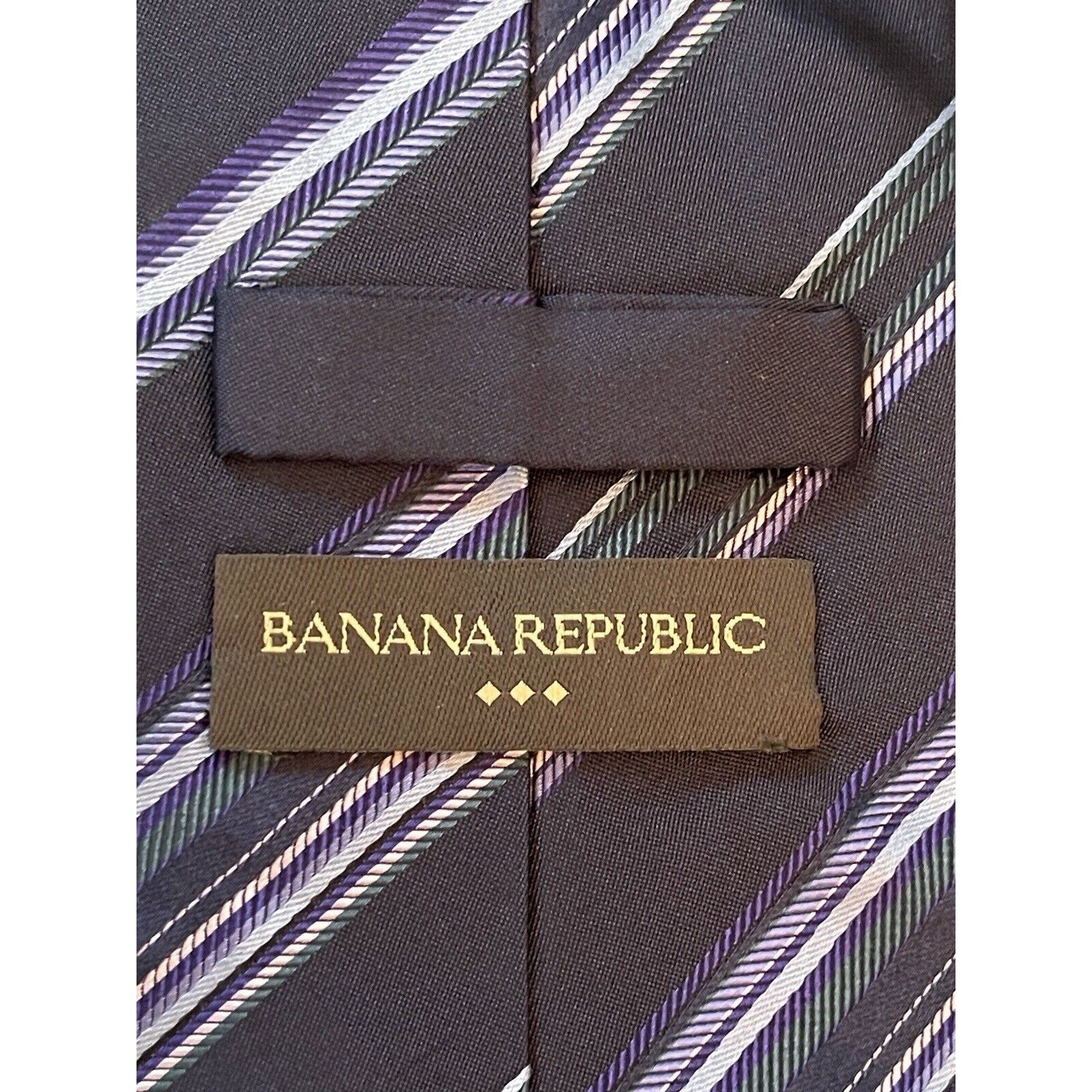 Banana Republic Banana Republic Blue 100% Silk Men’s Neck Tie Made In China Size ONE SIZE - 8 Thumbnail