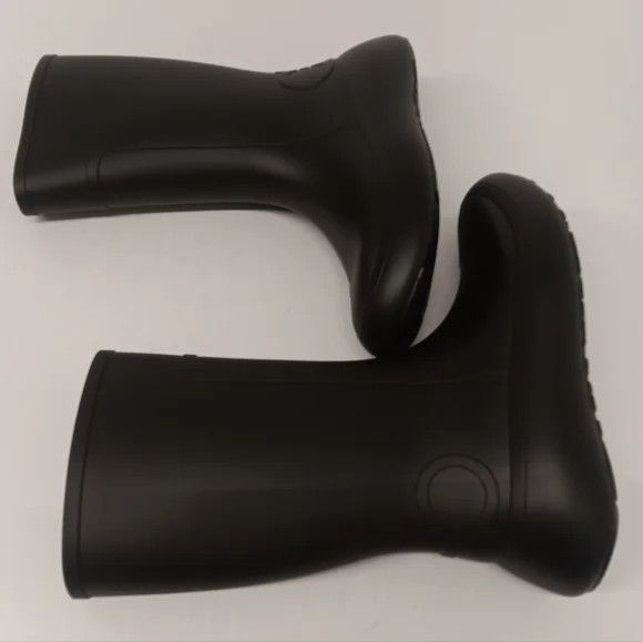 Salvatore Ferragamo Ferragamo Men's Gancini Detail Black Rain Boots - Size 8 Size US 8 / EU 41 - 4 Thumbnail