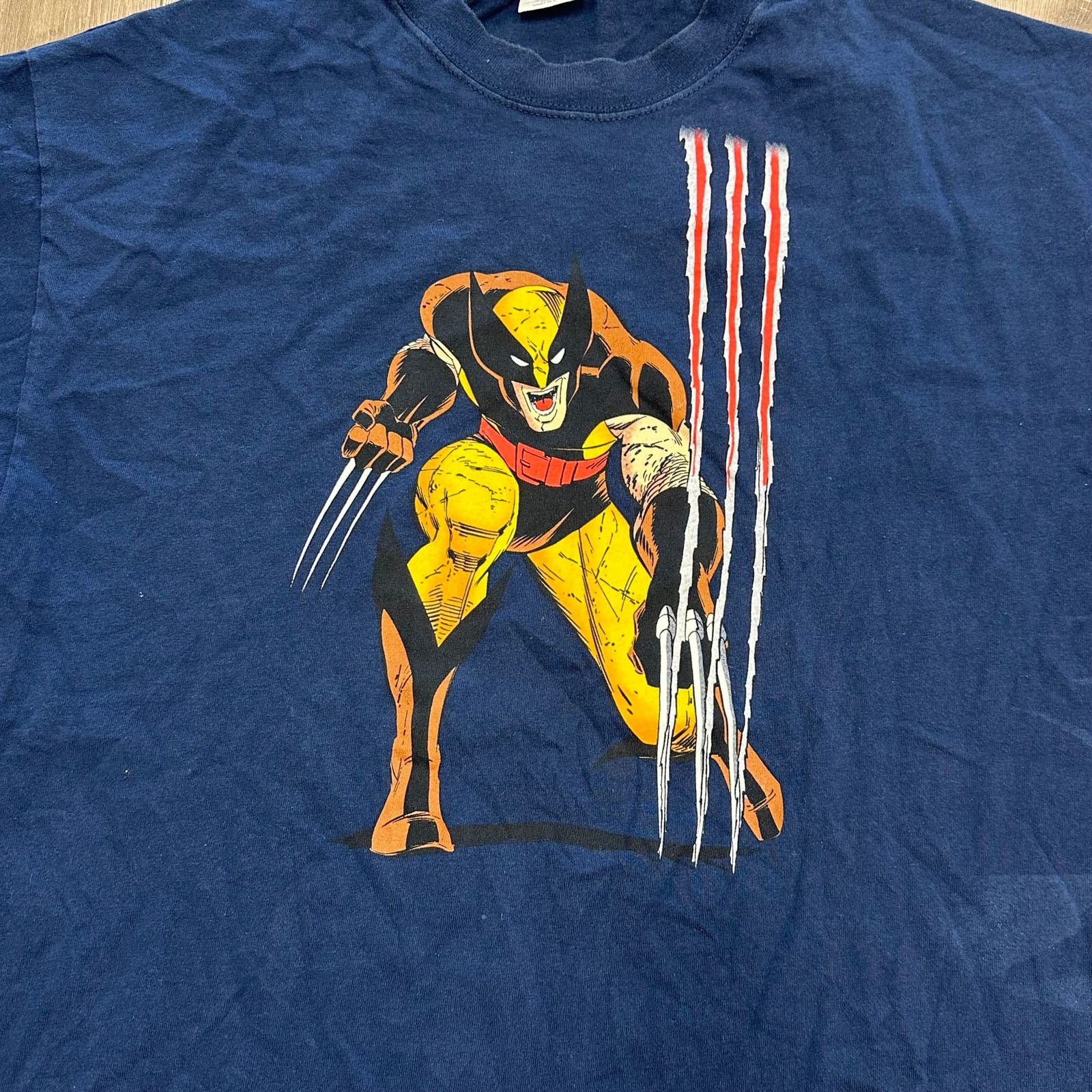 Marvel Comics × Wolverine 2000 Vintage Marvel Comics Wolverine Claw Slash Tee Large L Size US L / EU 52-54 / 3 - 4 Thumbnail