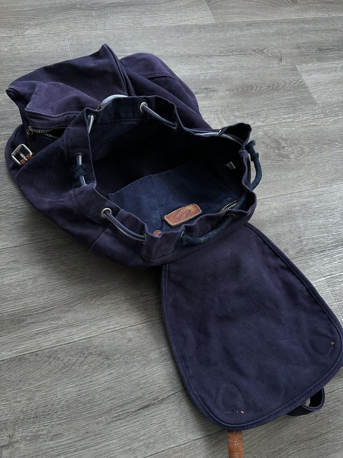 Polo Ralph Lauren 🫧POLO RALPH LAUREN 90s VINTAGE CANVAS BACKPACK VERY RARE Size ONE SIZE - 17 Thumbnail