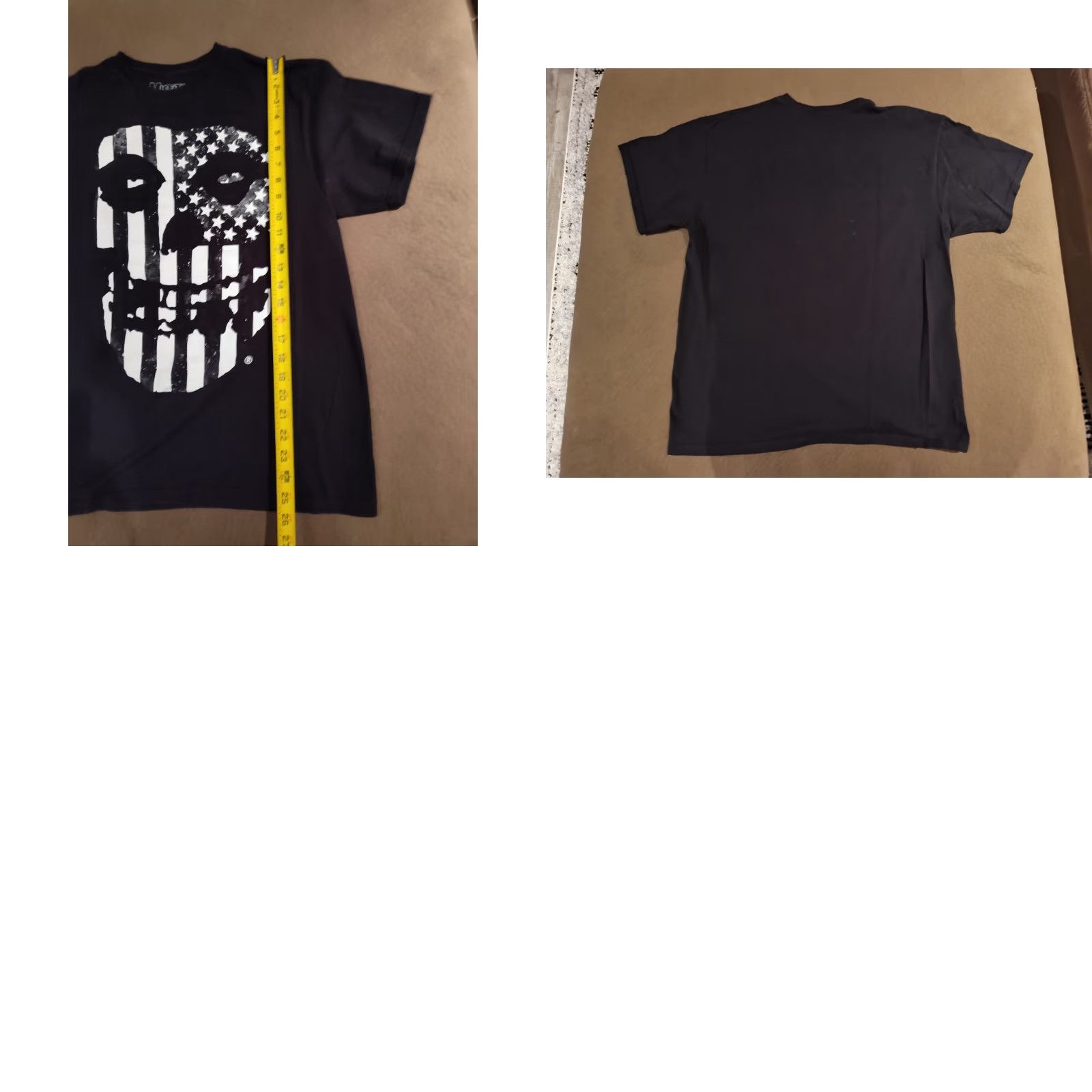 Vintage Misfits T Shirt Adult Medium Black Skull Flag Mens Punk Rock Fiend Skull Shirt Short Sleeve Crew Neck Vintage? No (Brand: Misfits) Size US M / EU 48-50 / 2 - 8 Thumbnail