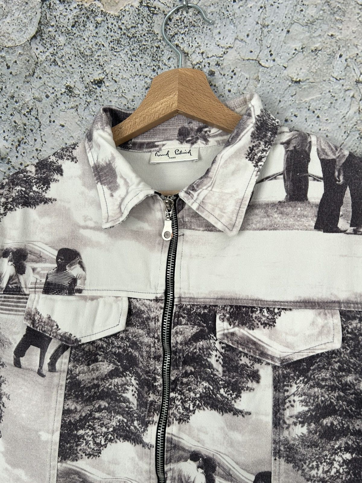 Vintage Vintage Avant Garde Denim Jacket Paris France Alternative Size M / US 6-8 / IT 42-44 - 3 Thumbnail