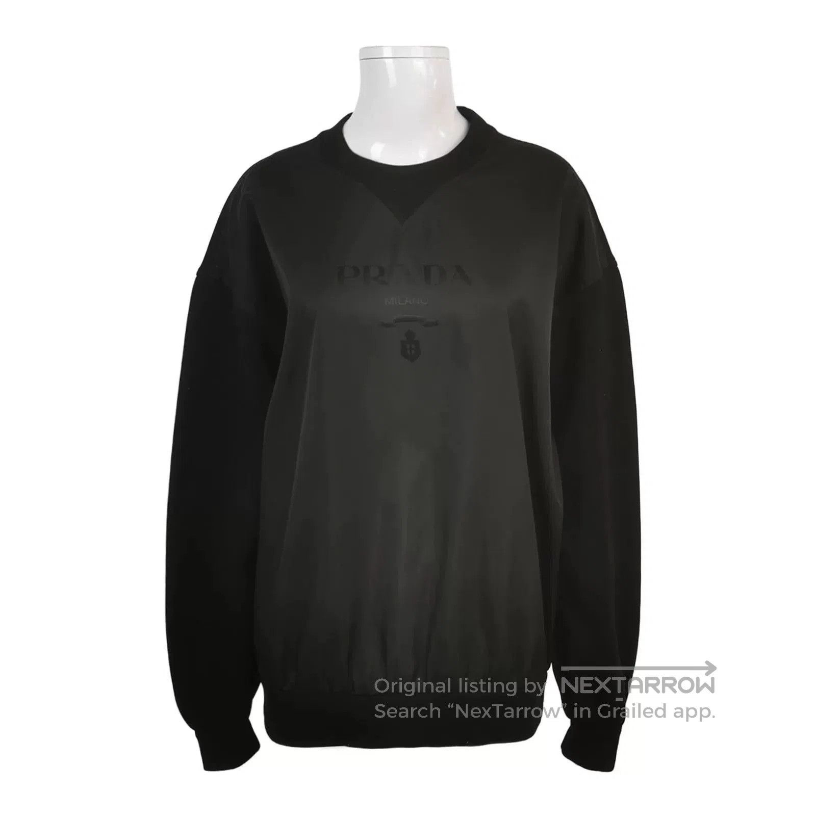 Prada Prada Solid Logo Crewneck Sweatshirt S. Size US S / EU 44-46 / 1 - 1 Thumbnail