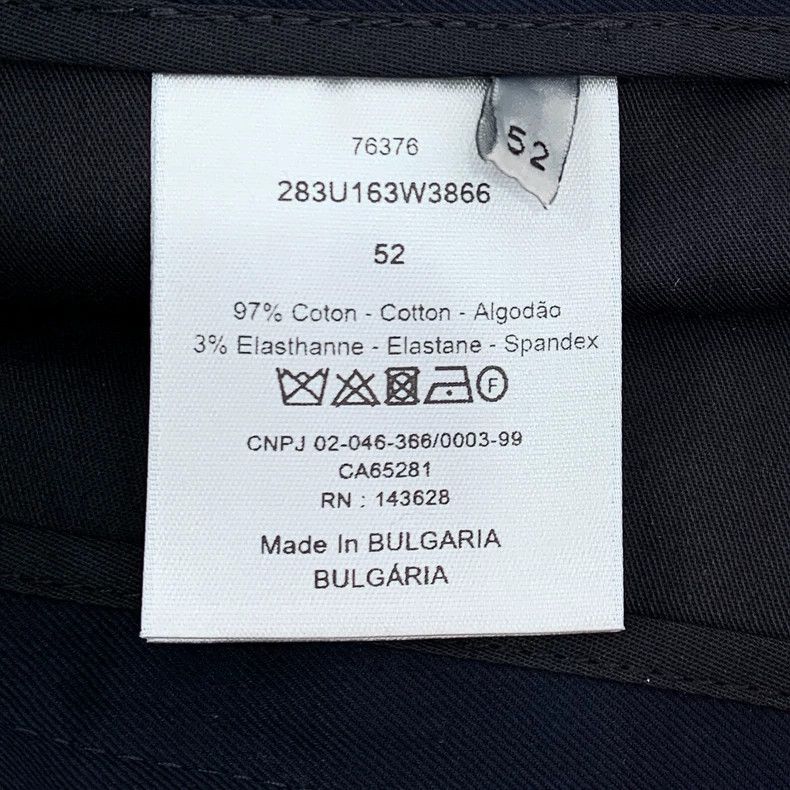 Dior Dior Dark blue mid-waist cotton straight trousers 2501-Next Size US 36 / EU 52 - 7 Thumbnail