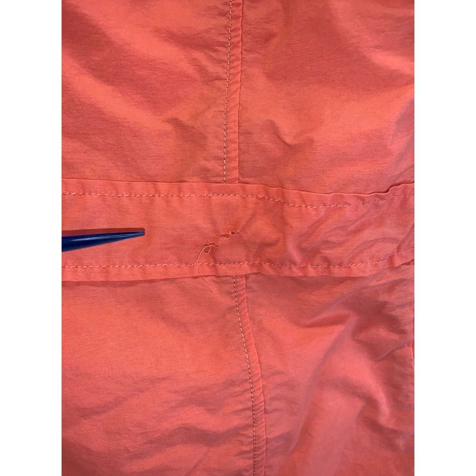 Cotton On VINTAGE? No. Caribbean Joe Vest Womens Orange Hooded Cotton/Nylon XL-6577 Size XL / US 12-14 / IT 48-50 - 7 Thumbnail