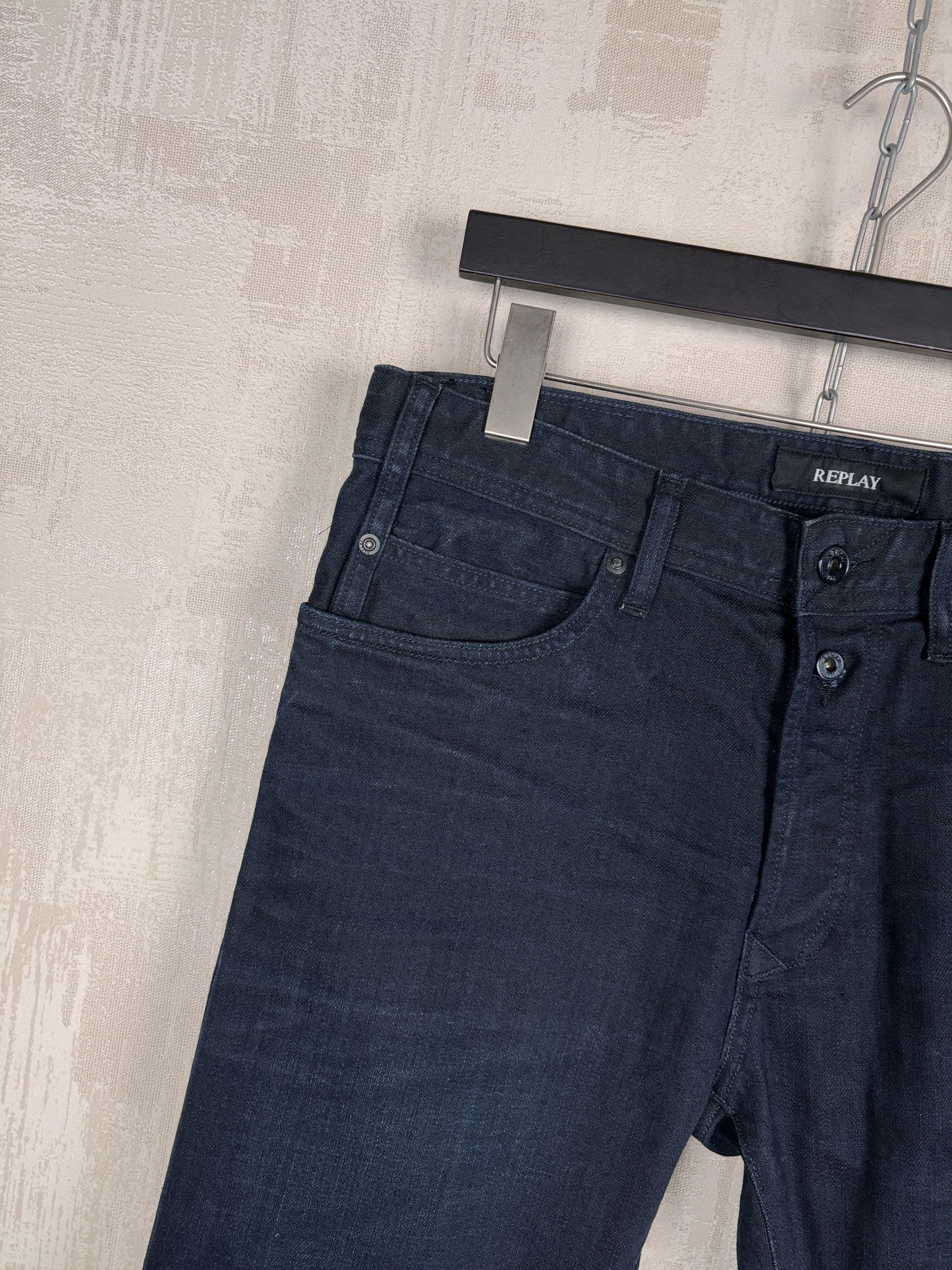 Replay Replay RBJ 901 Taper Jeans W 32 / L 34 Dark Blue RRP £ 125 Size US 32 / EU 48 - 12 Thumbnail