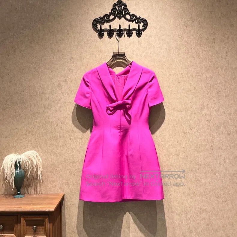 Valentino Valentino A rose-red collar dress Size XS / US 0-2 / IT 36-38 - 2 Thumbnail