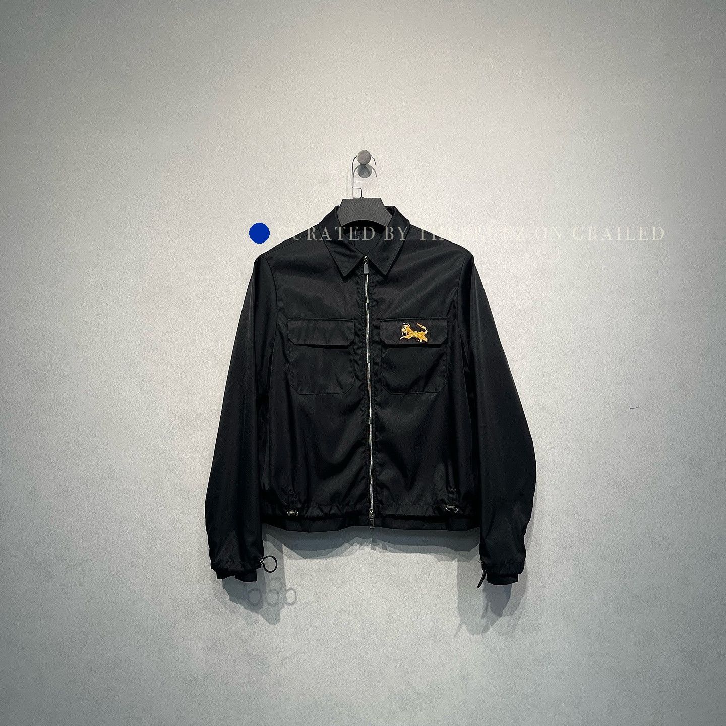 Dior Black Zip Jacket with Lion Embroidery Size US S / EU 44-46 / 1 - 1 Thumbnail
