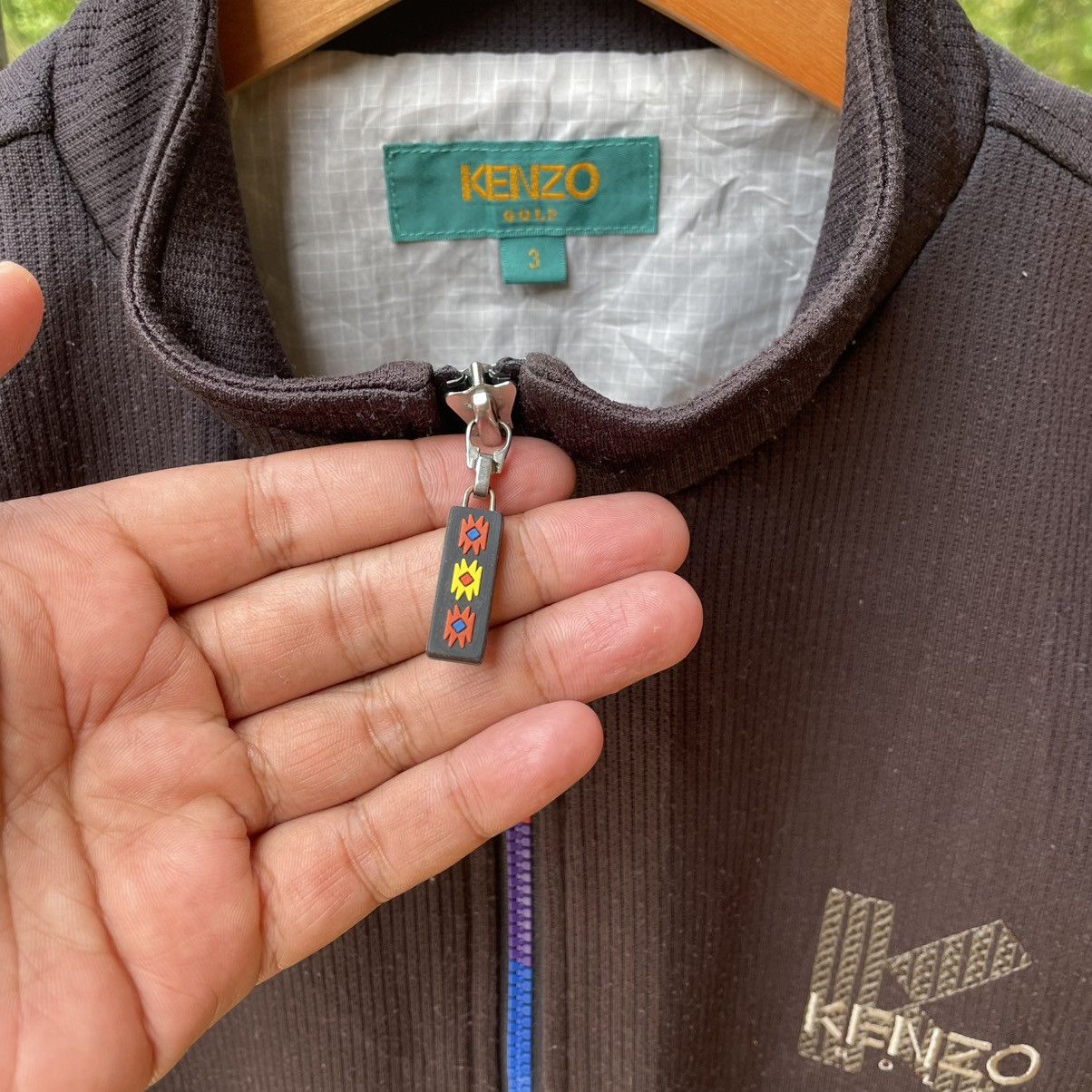 Designer × Kenzo × Vintage 🔥🇯🇵Vintage Kenzo Golf Embroidered Navajo Zipper Vests Jacket Size US S / EU 44-46 / 1 - 7 Thumbnail