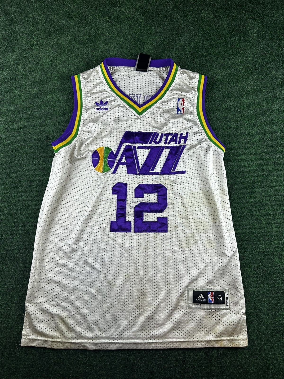 Vintage John Stockton Utah Jazz Adidas Jersey
