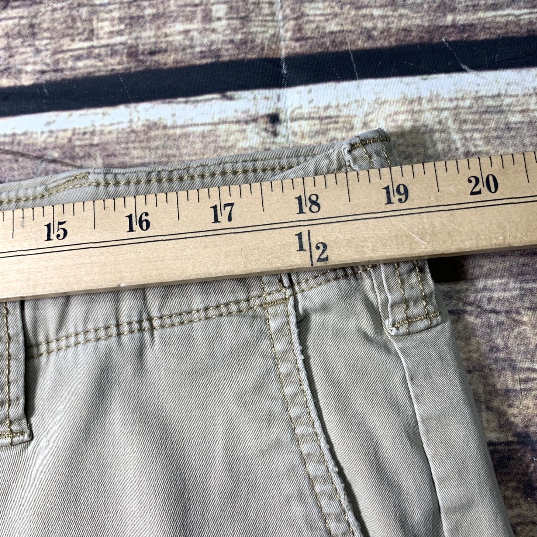 Lee LEE Modern Series L342 Jeans Straight Men Beige 39 x 29 1/2 Regular 5 Pocket Denim Belt Loops Zip Straight Fit Jeans Mens Beige LEE Modern Series L342 Size US 39 - 4 Thumbnail