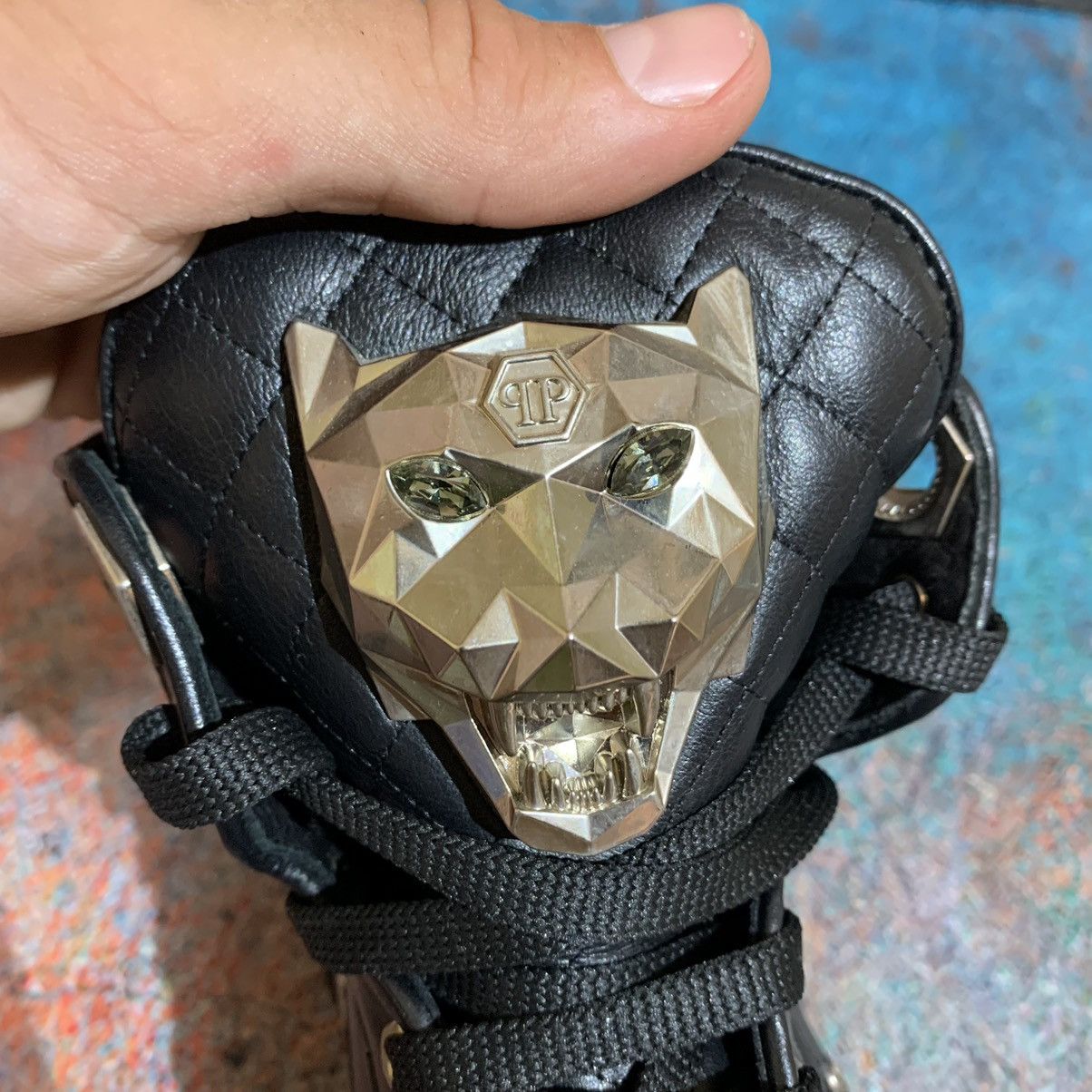 Philipp Plein Philipp Plein Women’s Leather Sneakers Size 38 Size US 8 / IT 38 - 6 Thumbnail