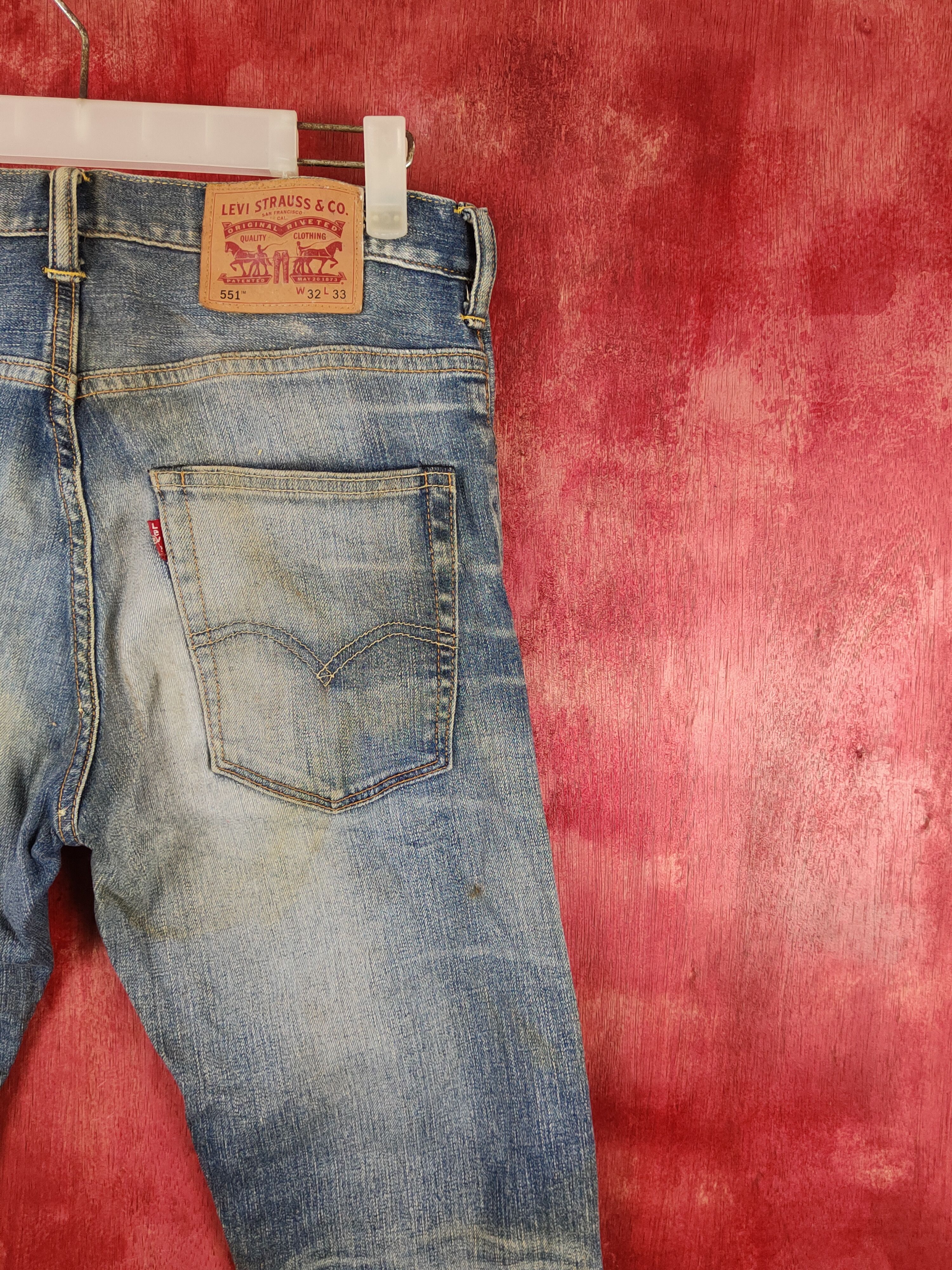 Levi's Levi's Blue Faded Distressed Ripped Jeans #S1837 Size US 31 - 13 Thumbnail