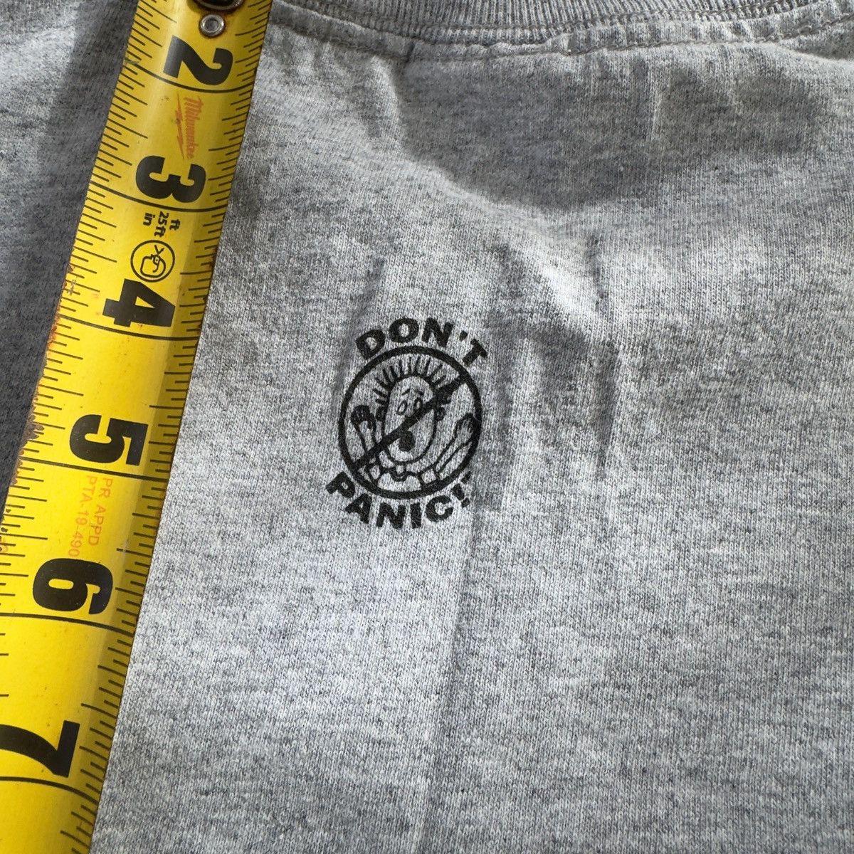Fruit Of The Loom Humorous Stick Figure Tee Grey Fruit of the Loom HeavyCotton Size US M / EU 48-50 / 2 - 4 Thumbnail