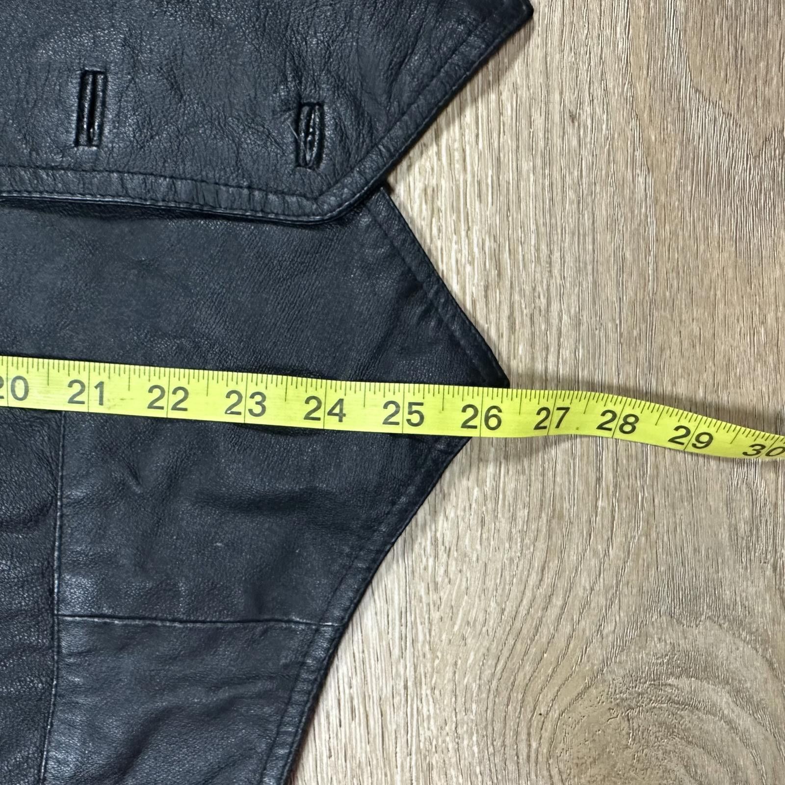 Wilson Wilsons Menswear Leather Vest L Black Vintage Size US L / EU 52-54 / 3 - 5 Thumbnail