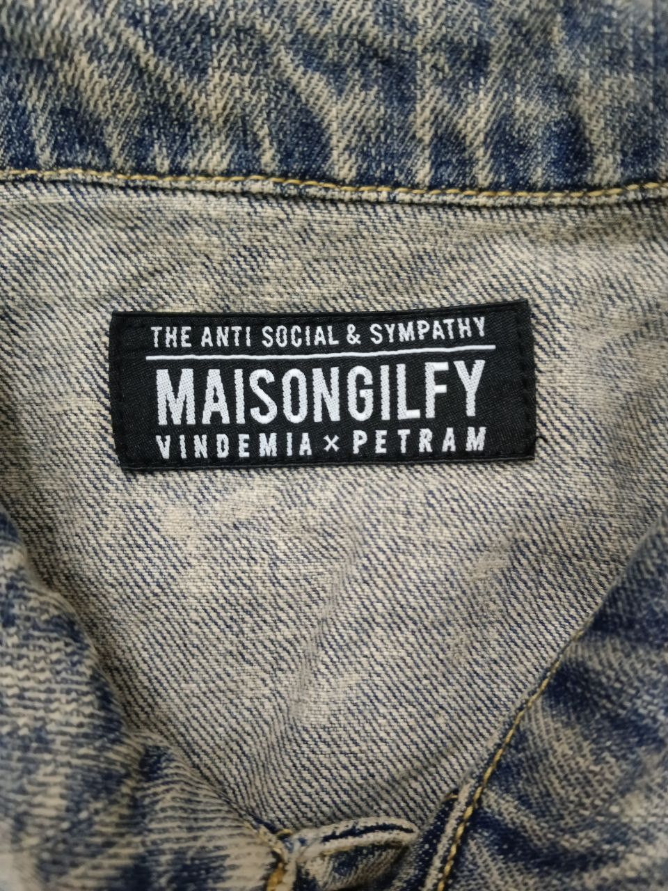 Japanese Brand SICK ACID WASH STUDDED RIPED MAISONGILFY VINDEMIA X PETRAM Size US M / EU 48-50 / 2 - 6 Thumbnail