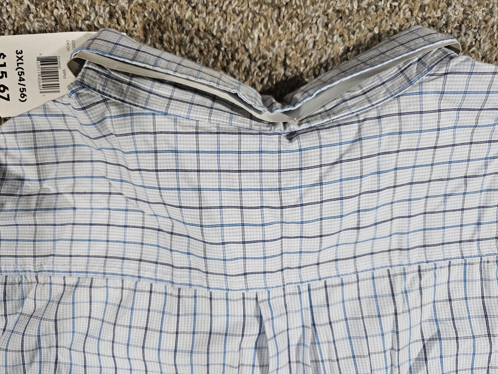Faded Glory Faded Glory 3x(54/56) blue checkered button-up shirt NWT Size US XXL / EU 58 / 5 - 10 Thumbnail