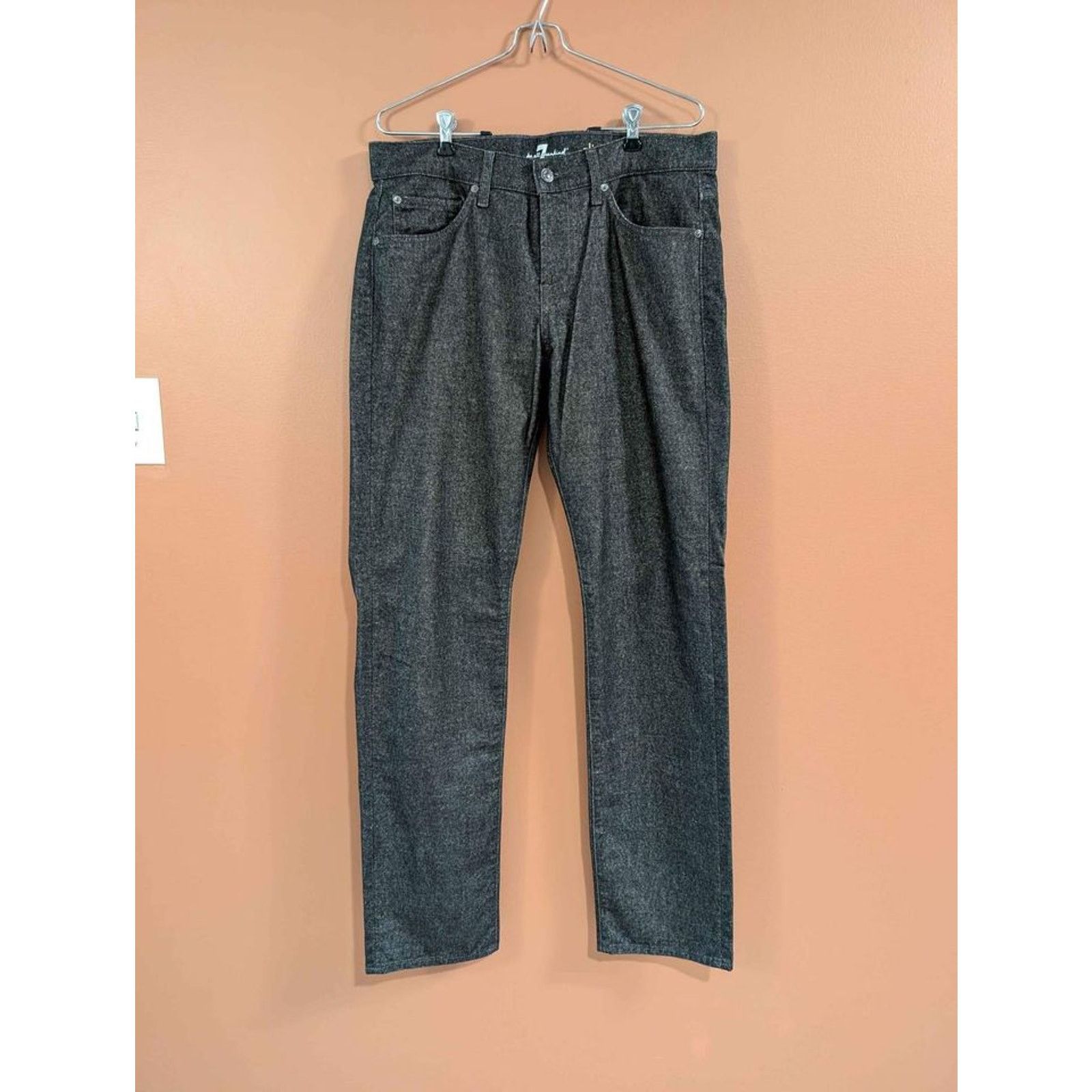 7 For All Mankind 7 for all man kind - Men's Jeans - Gray - 33x32 Size US 33 - 1 Thumbnail