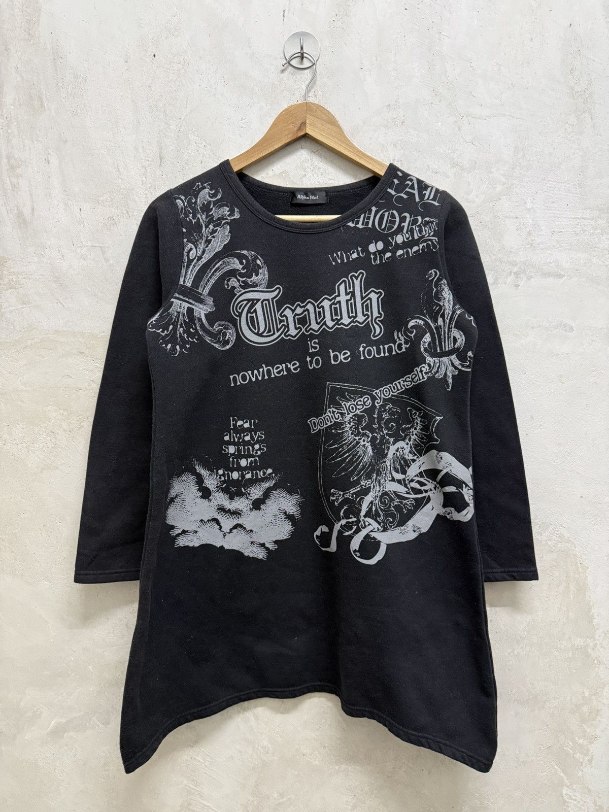 If Six Was Nine Alpha Flat Gothic Punk Grunge ifsixwasnine style Sweater Size US S / EU 44-46 / 1 - 1 Thumbnail