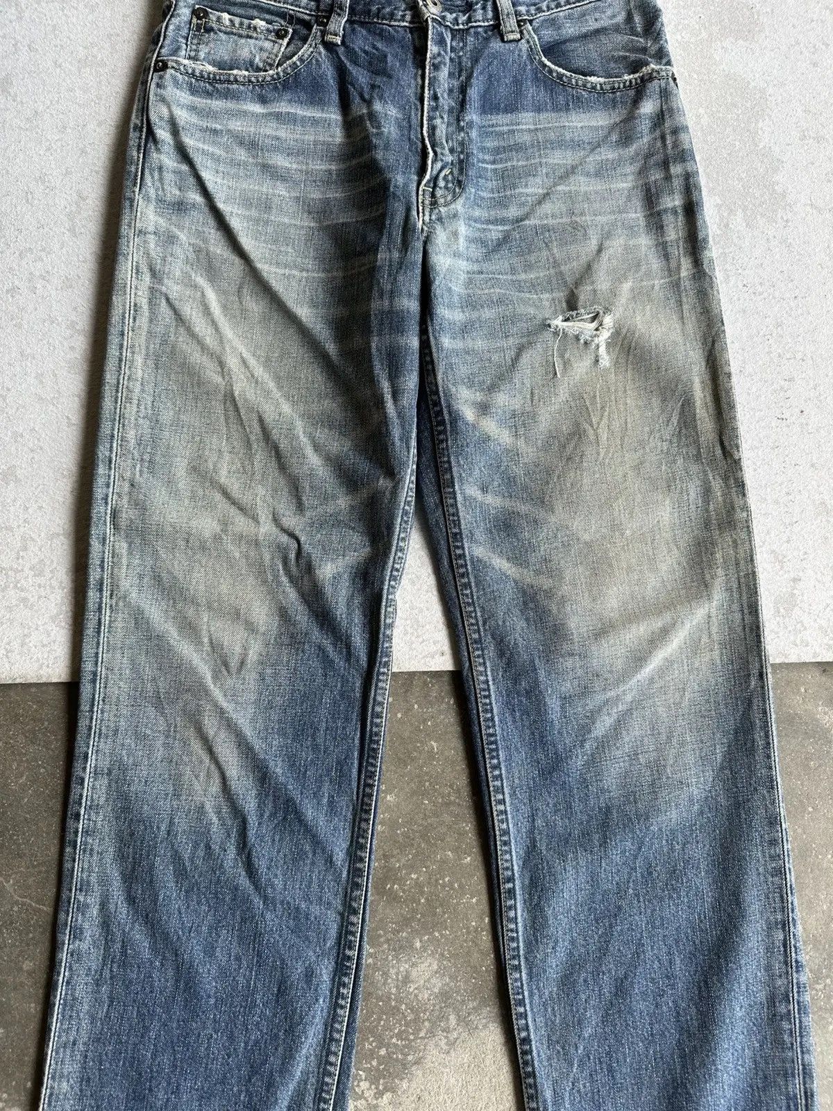 Levi's 🍁 SEND OFFERS 🍁 LEVI’S 502 Distressed Denim LEVIS Pants Size US 30 / EU 46 - 2 Thumbnail