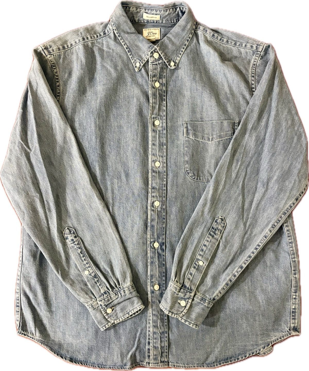 J.Crew J.Crew Denim Button-Down Shirt BC997 (NWT) Size US L / EU 52-54 / 3 - 1 Thumbnail