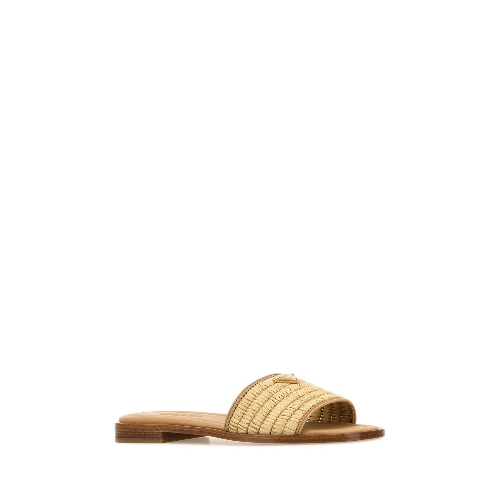 Prada PRADA Summer Beige Brown Raffia Slippers New & Authentic (Wo Size US 7 / IT 37 - 2 Thumbnail