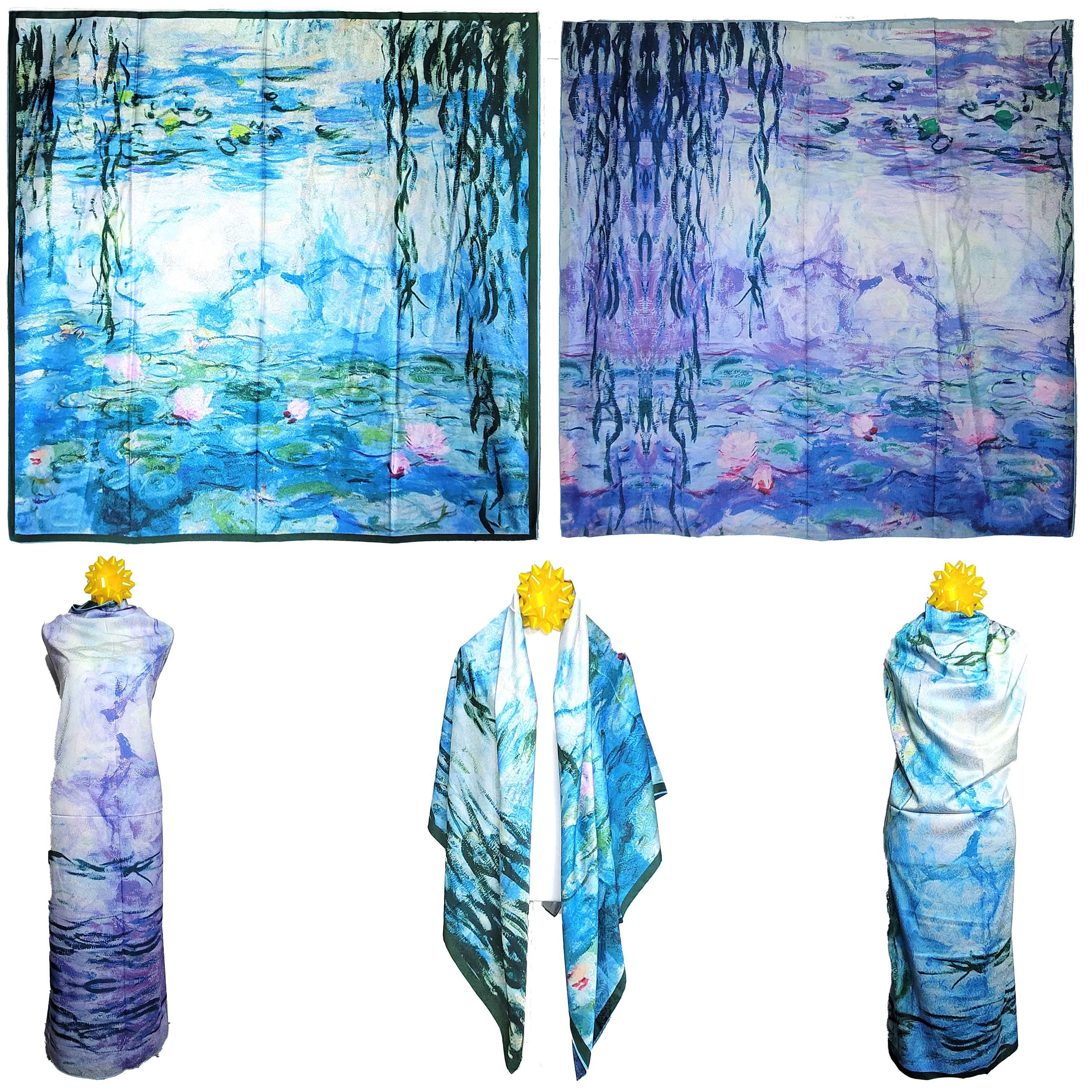 Other NWT Double Sided Silk Scarf 52"x52" Large Square Wrap 3209 Size ONE SIZE - 1 Thumbnail