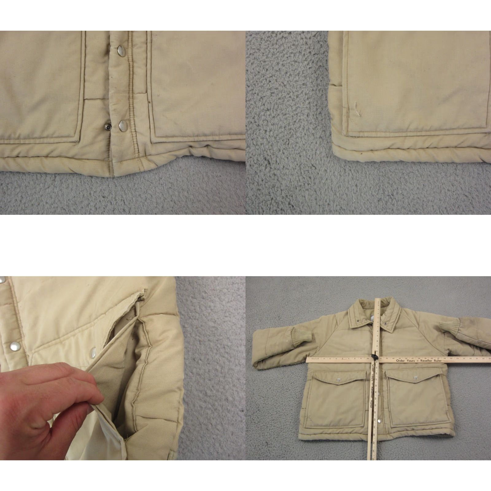 Vintage VINTAGE Waterworks Jacket Mens M Brown Quilted Nylon Zip Full Zip 80s 90s Biker Motorcycle Workwear Canvas Solid Size US M / EU 48-50 / 2 - 9 Thumbnail