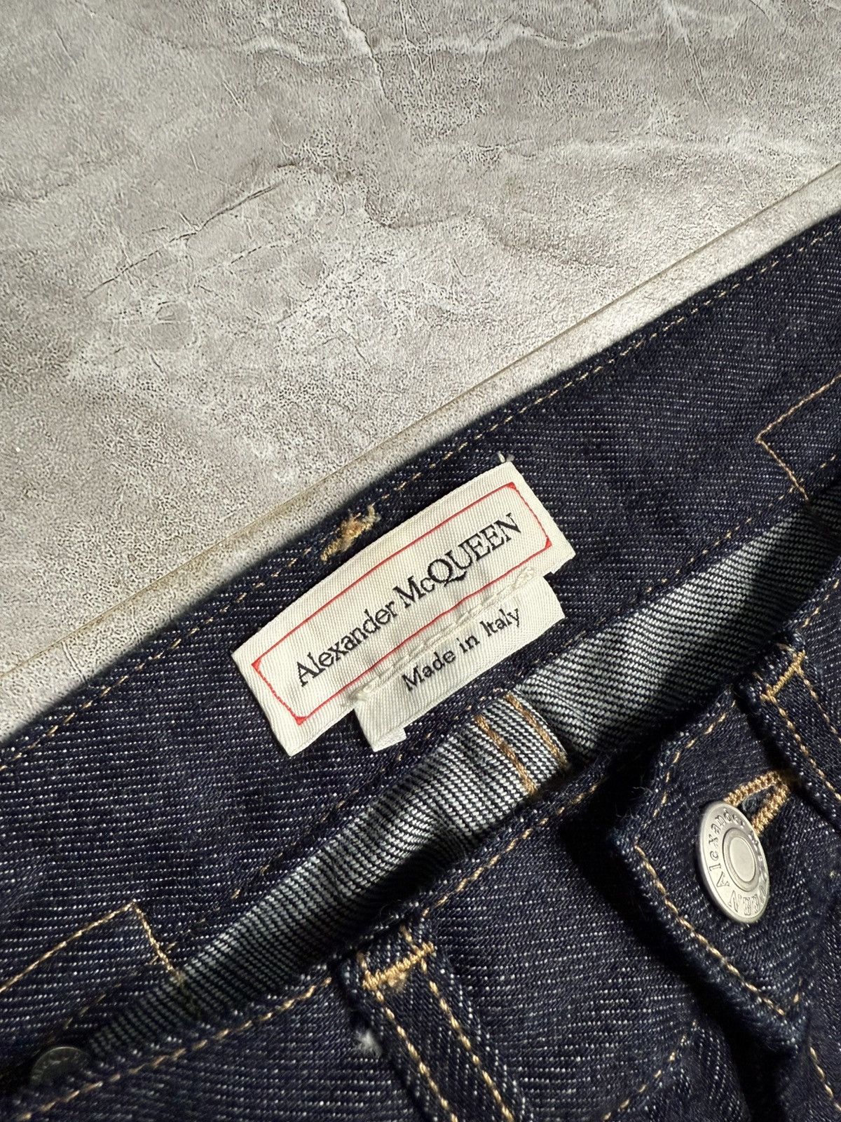 Alexander McQueen Alexander Mcqueen F/W 19 Hybrid Blue Gabardine Panel Jeans Size US 32 / EU 48 - 16 Thumbnail