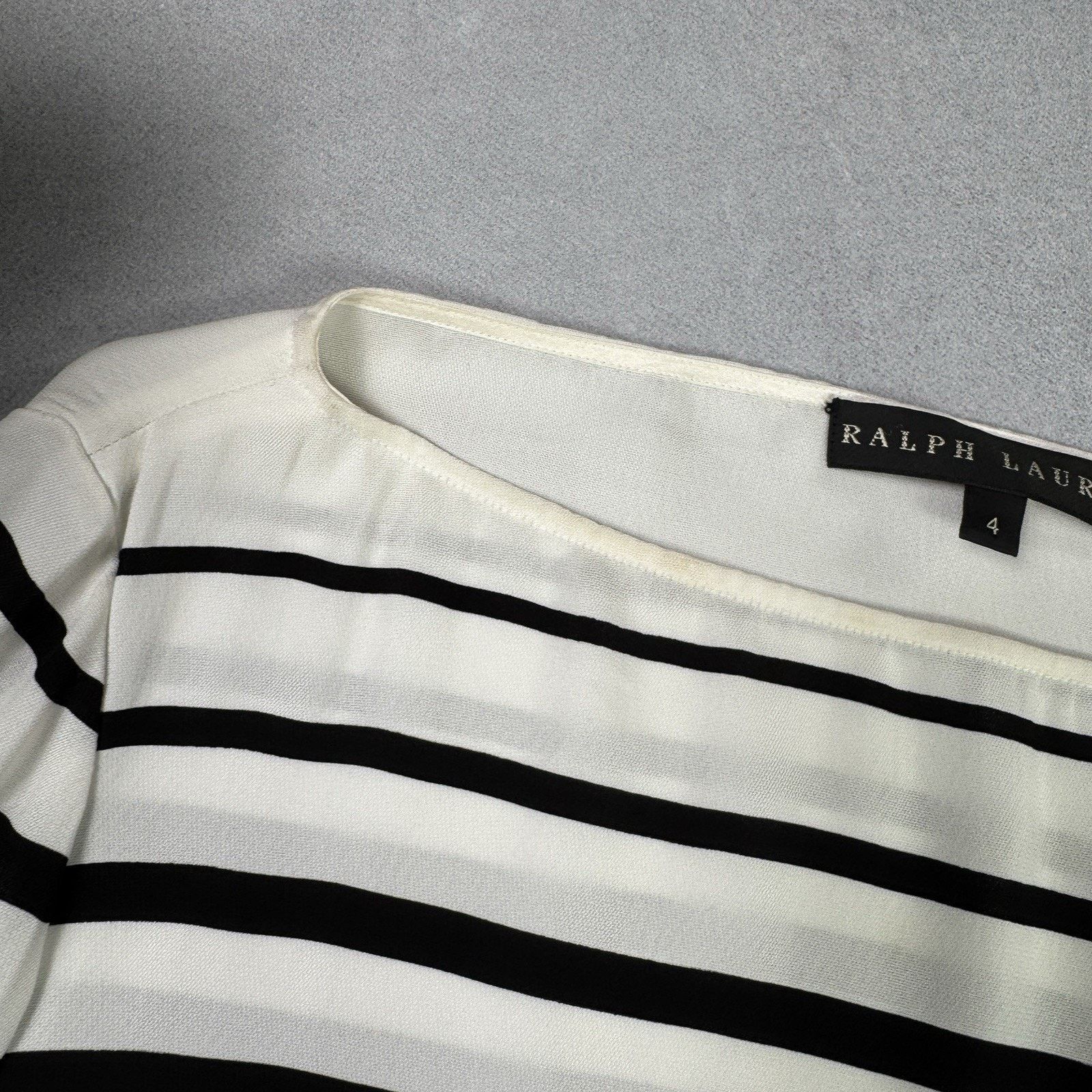 Ralph Lauren Ralph Lauren Black Label Linette Stripe Tunic Size 4 Viscose Size S / US 4 / IT 40 - 7 Thumbnail
