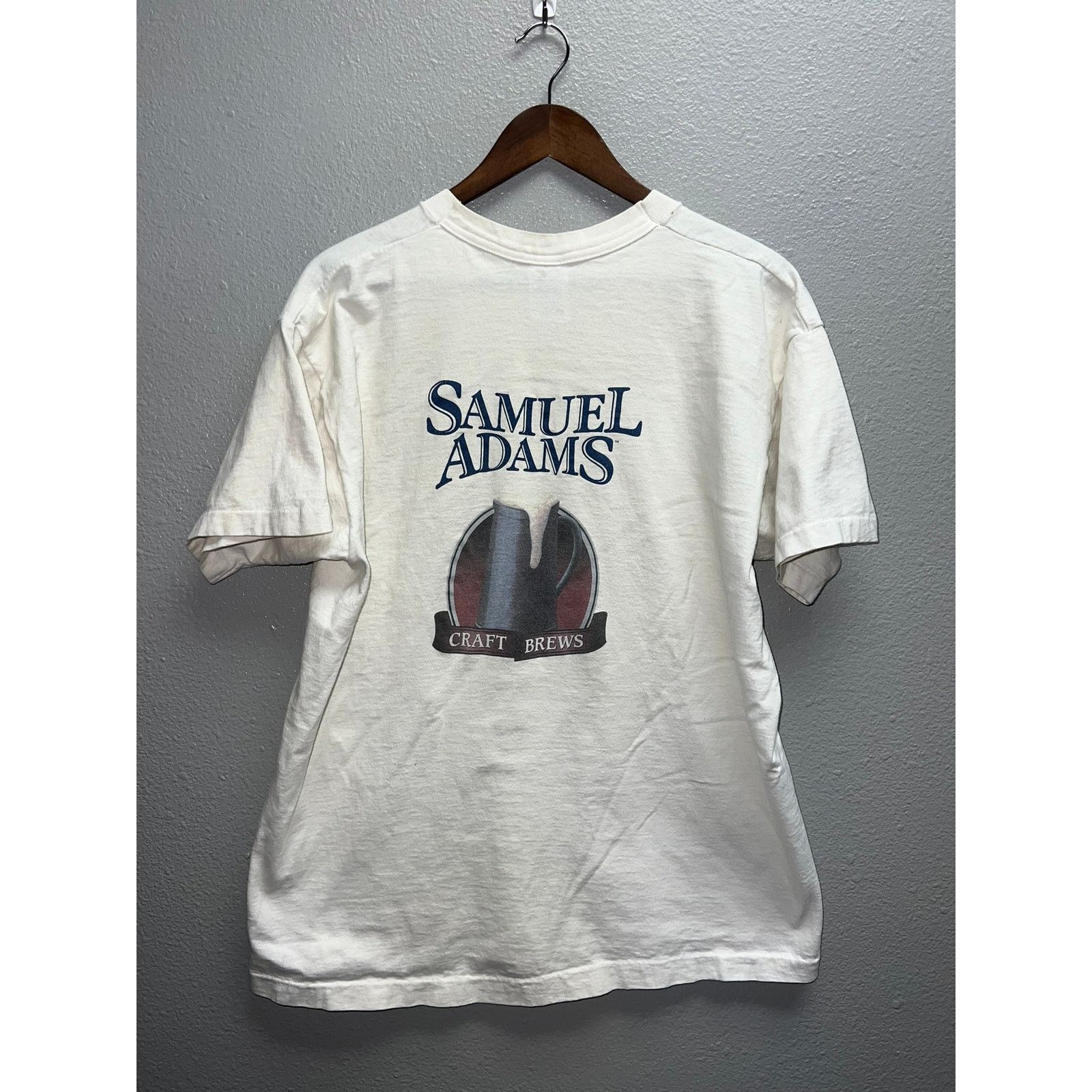 Vintage Vintage Samuel Adams Shirt Craft Brews Alcohol Tee VTG 90s Size US XL / EU 56 / 4 - 1 Thumbnail