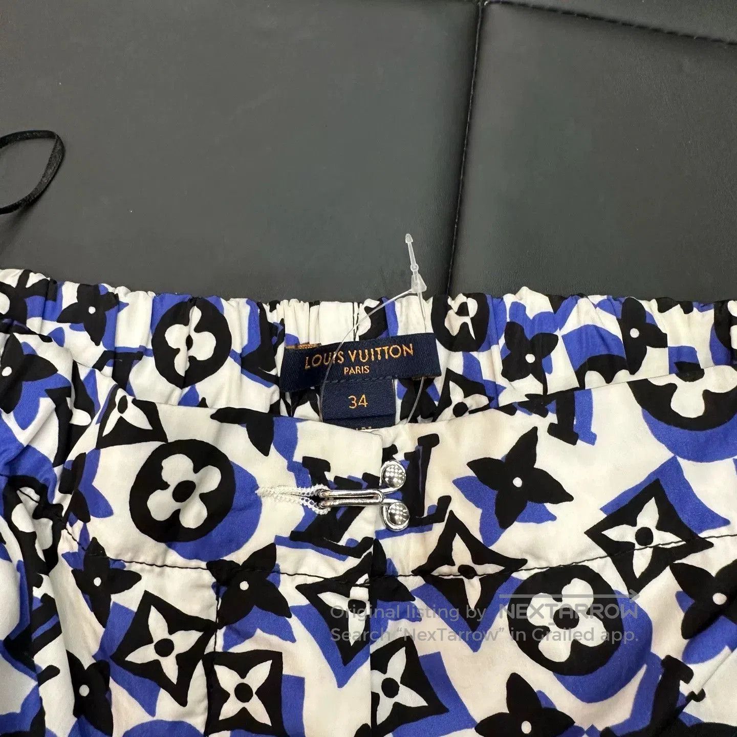 Louis Vuitton Louis Vuitton Blue White Monogram Jogging Pants. Size US 34 / EU 50 - 4 Thumbnail