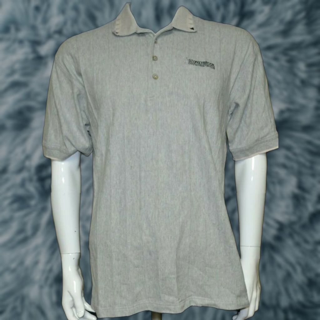 Vintage Greg Norman Polo Shirt Stoneybrook Country Club Logo Golf Shirt Large Gray Mens Polo Size US L / EU 52-54 / 3 - 1 Thumbnail