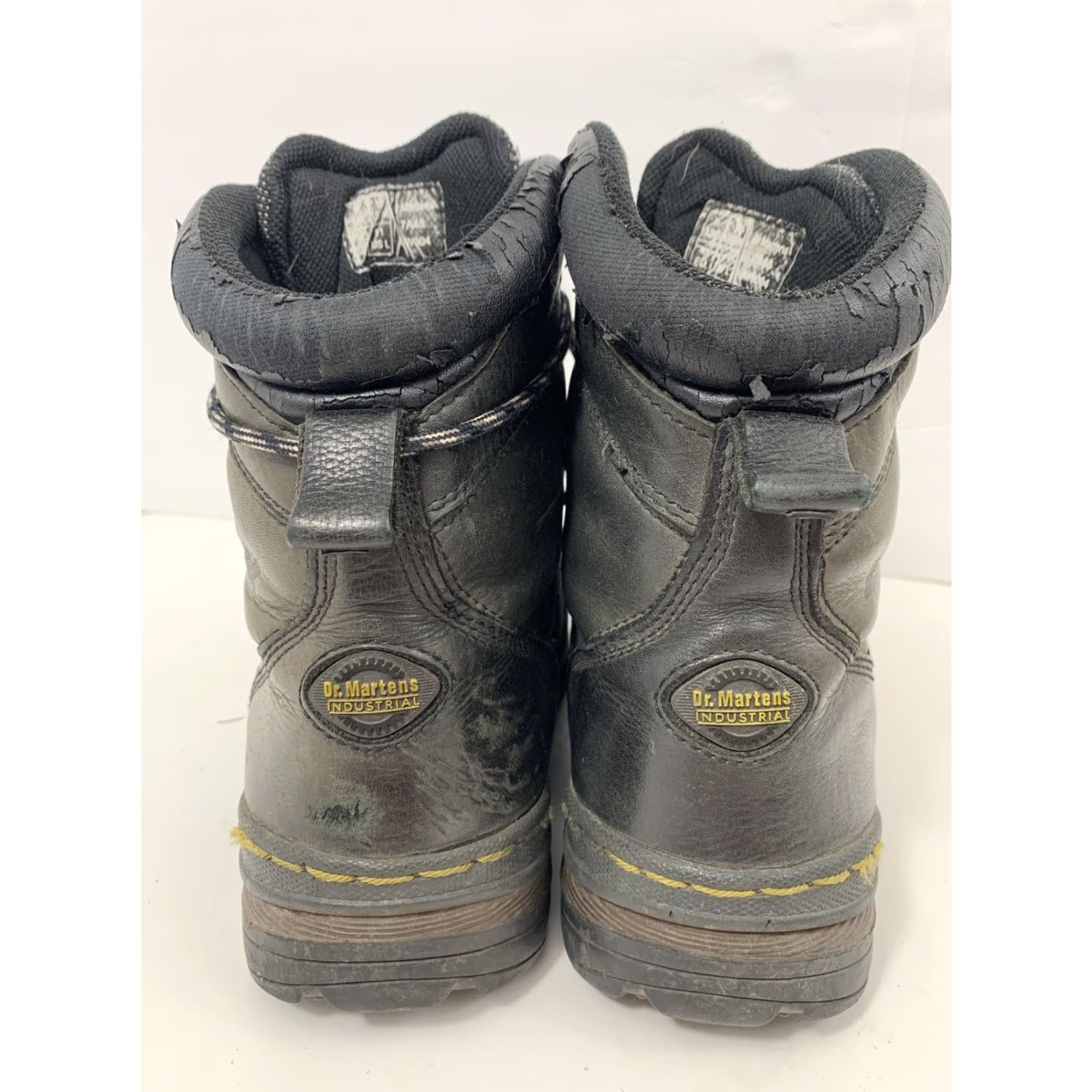 Dr. Martens VINTAGE Dr Martens Mens 10 Industrial Waterproof Steel Toe Boots Grip Trak Black 7A45 Size US 9 / EU 42 - 5 Thumbnail
