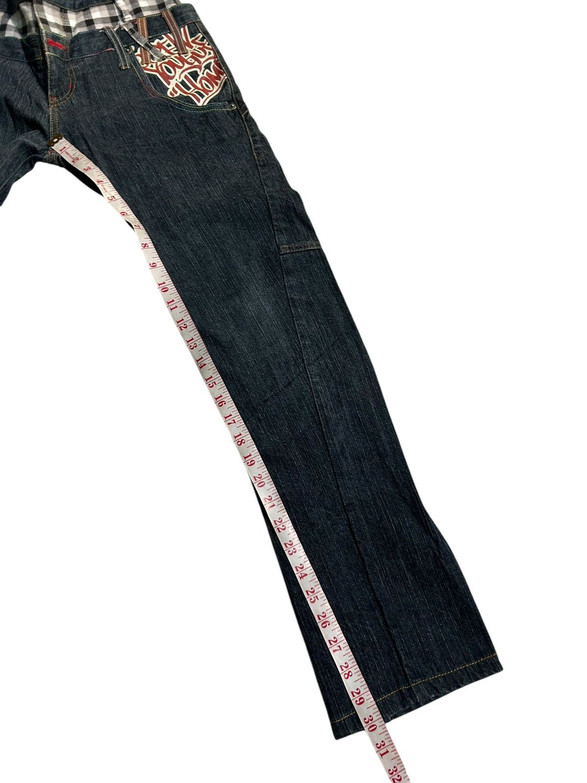 Japanese Brand × Kapital × Vintage Double Waist Japanese Punk Style Denim Jeans Size US 28 / EU 44 - 17 Thumbnail