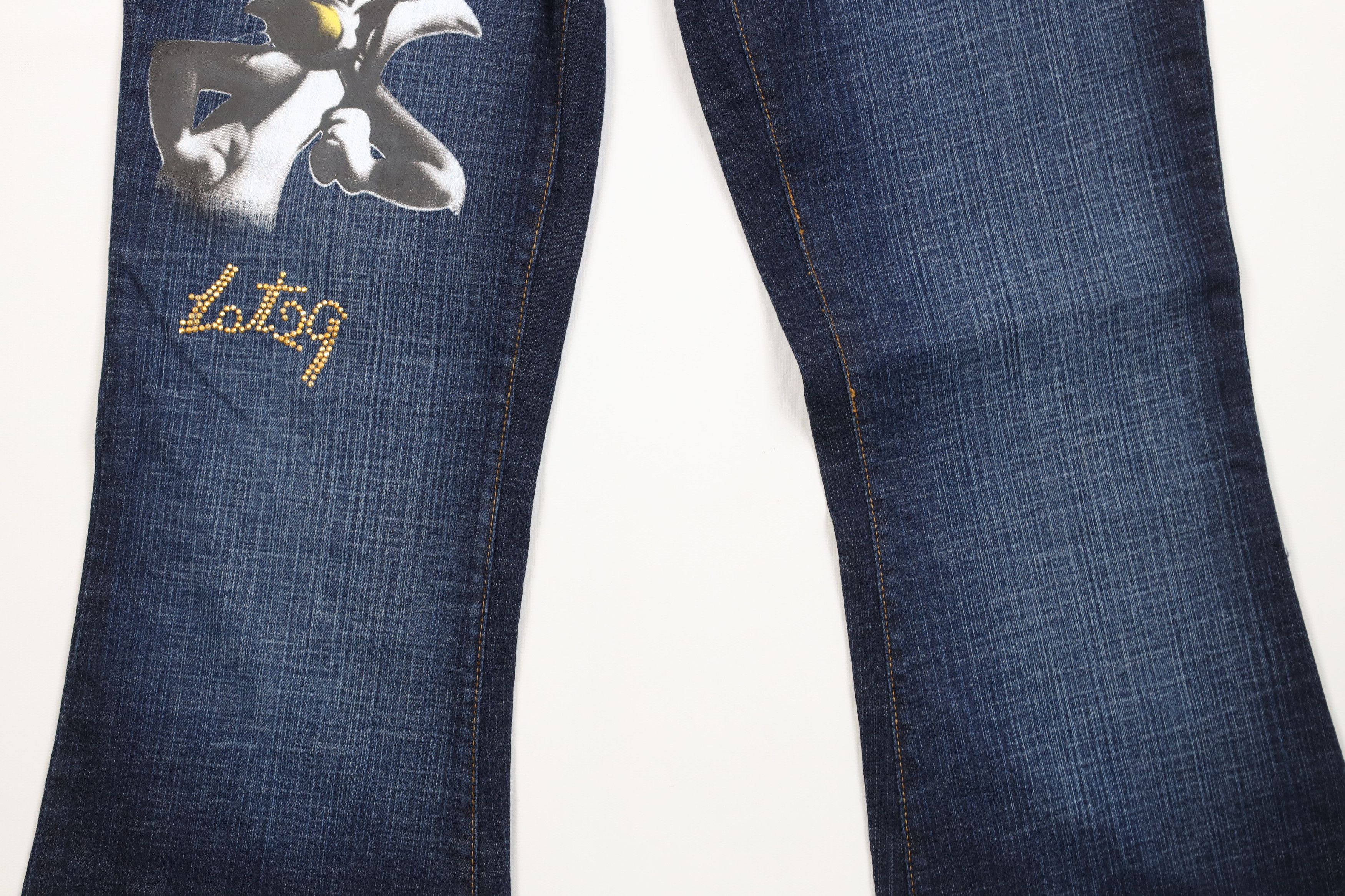 Vintage Deadstock Vintage Y2K Lot 29 Looney Tunes Wide Leg Jeans Size 34" / US 12 / IT 48 - 3 Thumbnail